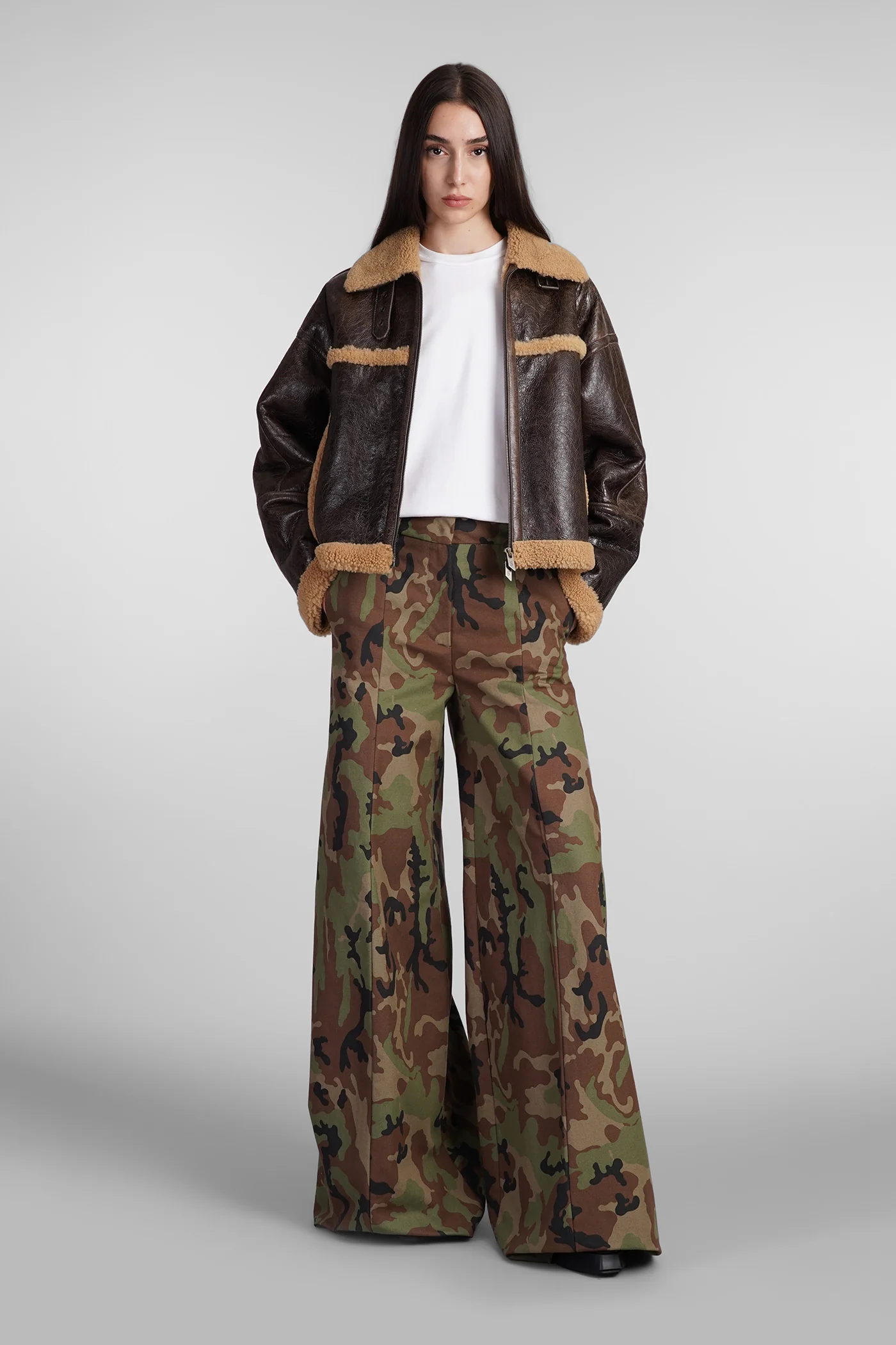Alma Pants in camouflage cotton - Image 2