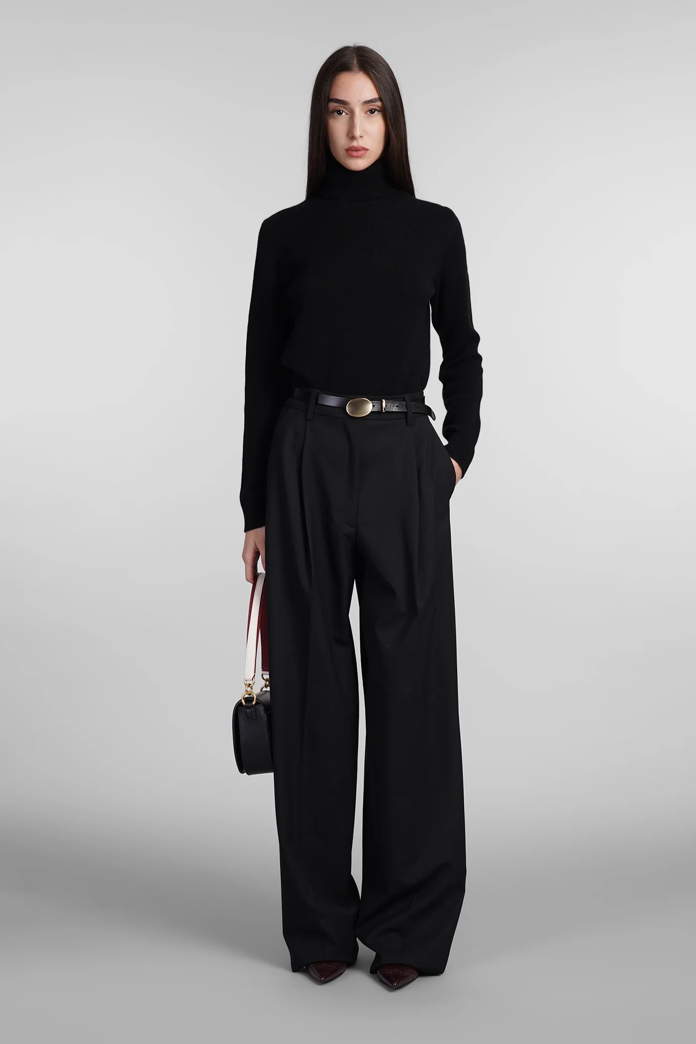 Axel Pants in black wool - Image 2
