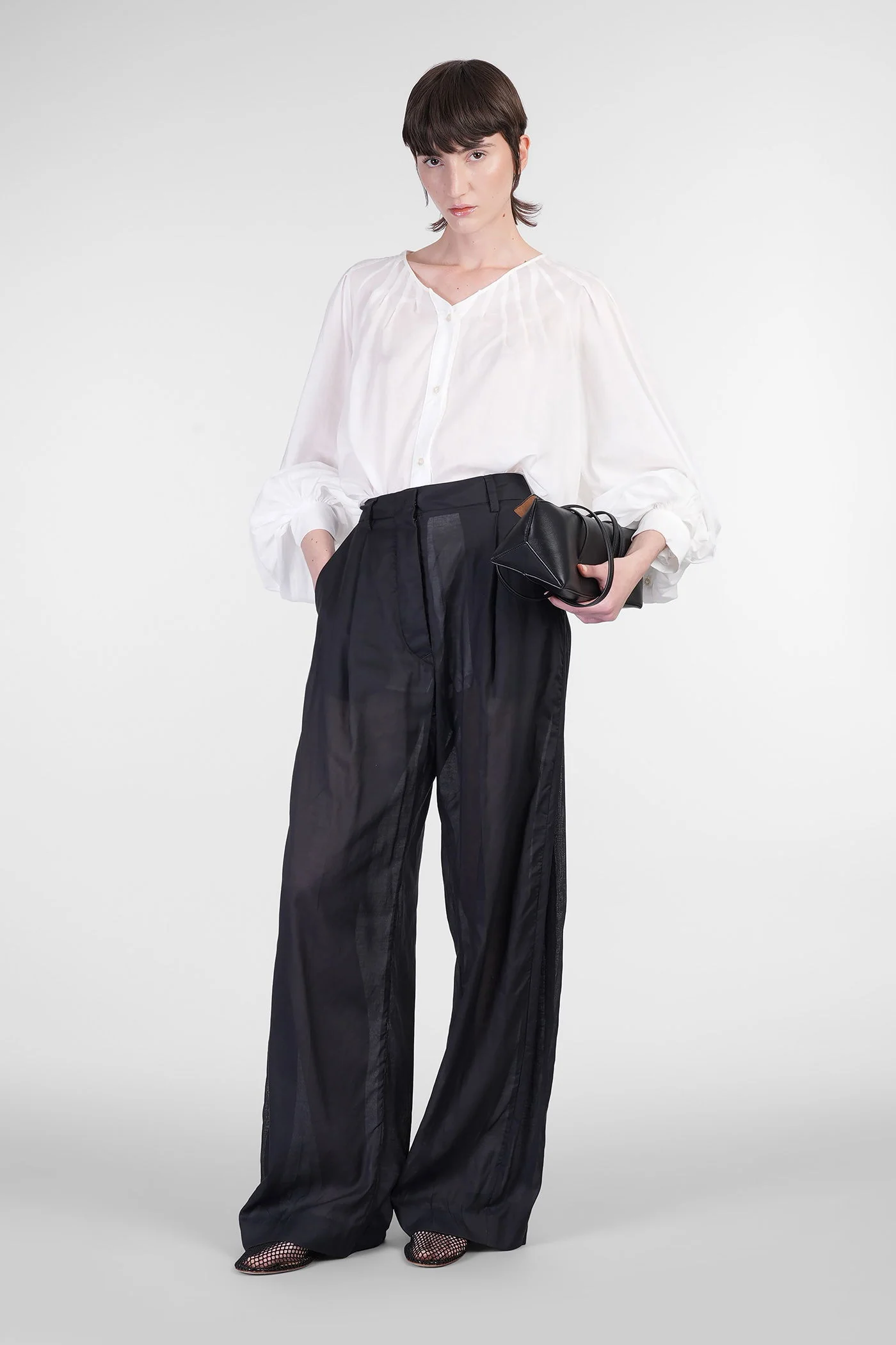 Billie 3111 Pants in black cotton - Image 2