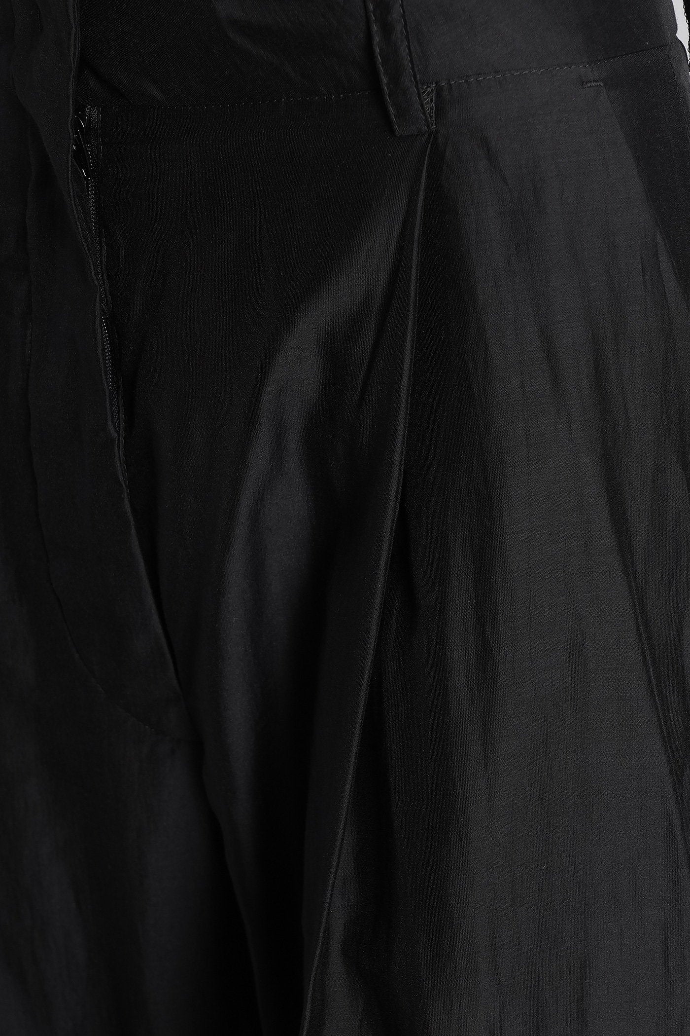 Billie 3111 Pants in black wool and polyester - Image 5