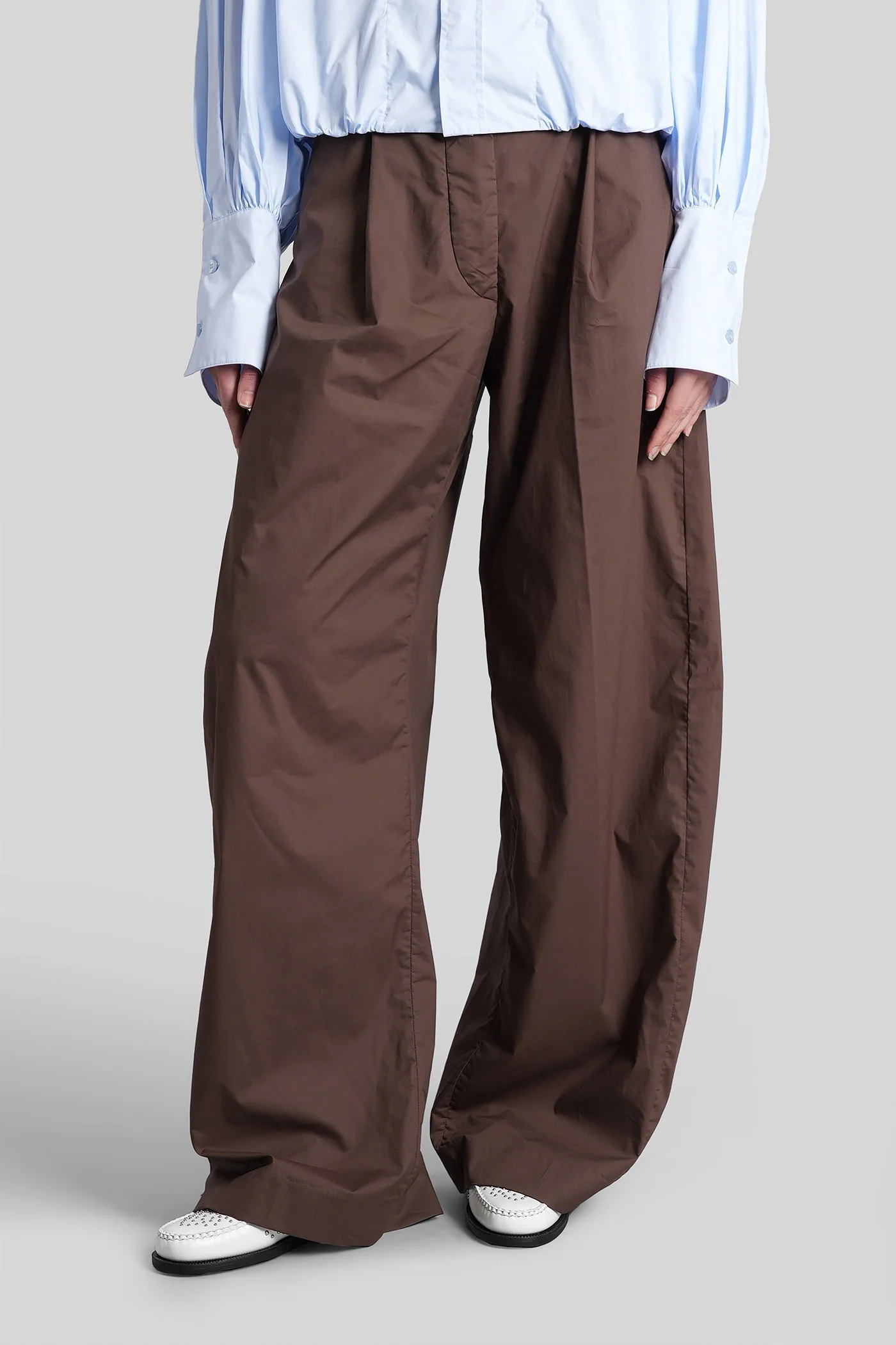 Billie 3111 Pants in brown cotton