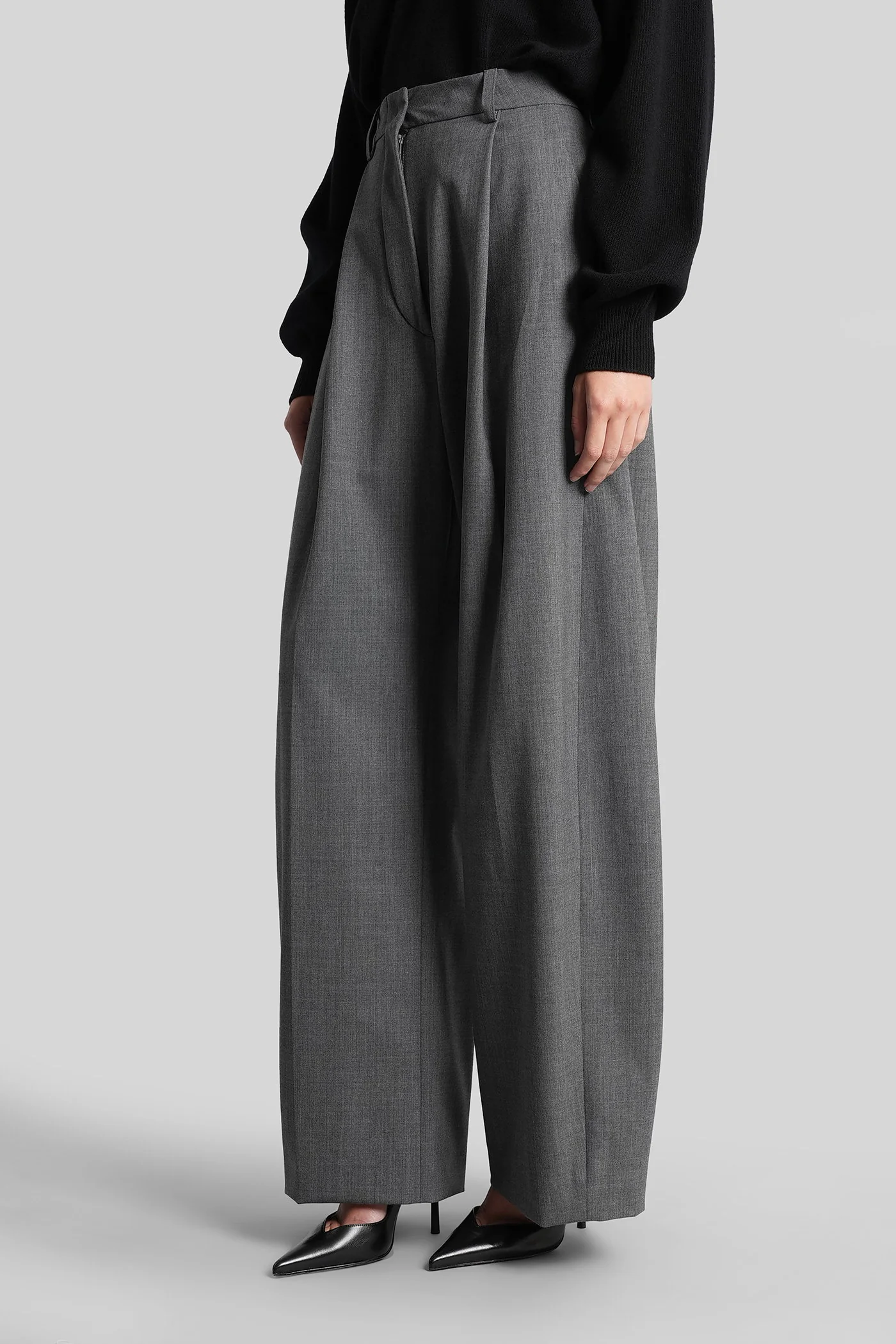 C billie 3111 Pants in grey polyester - Image 4