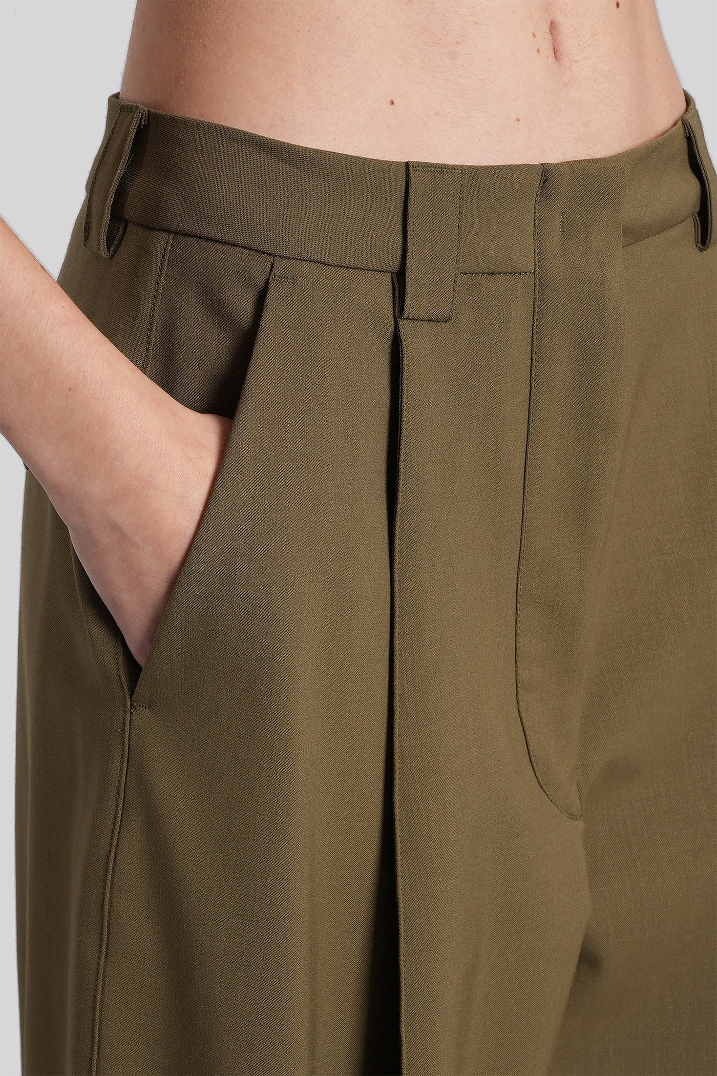 Cara 3116 Pants in khaki polyester - Image 5