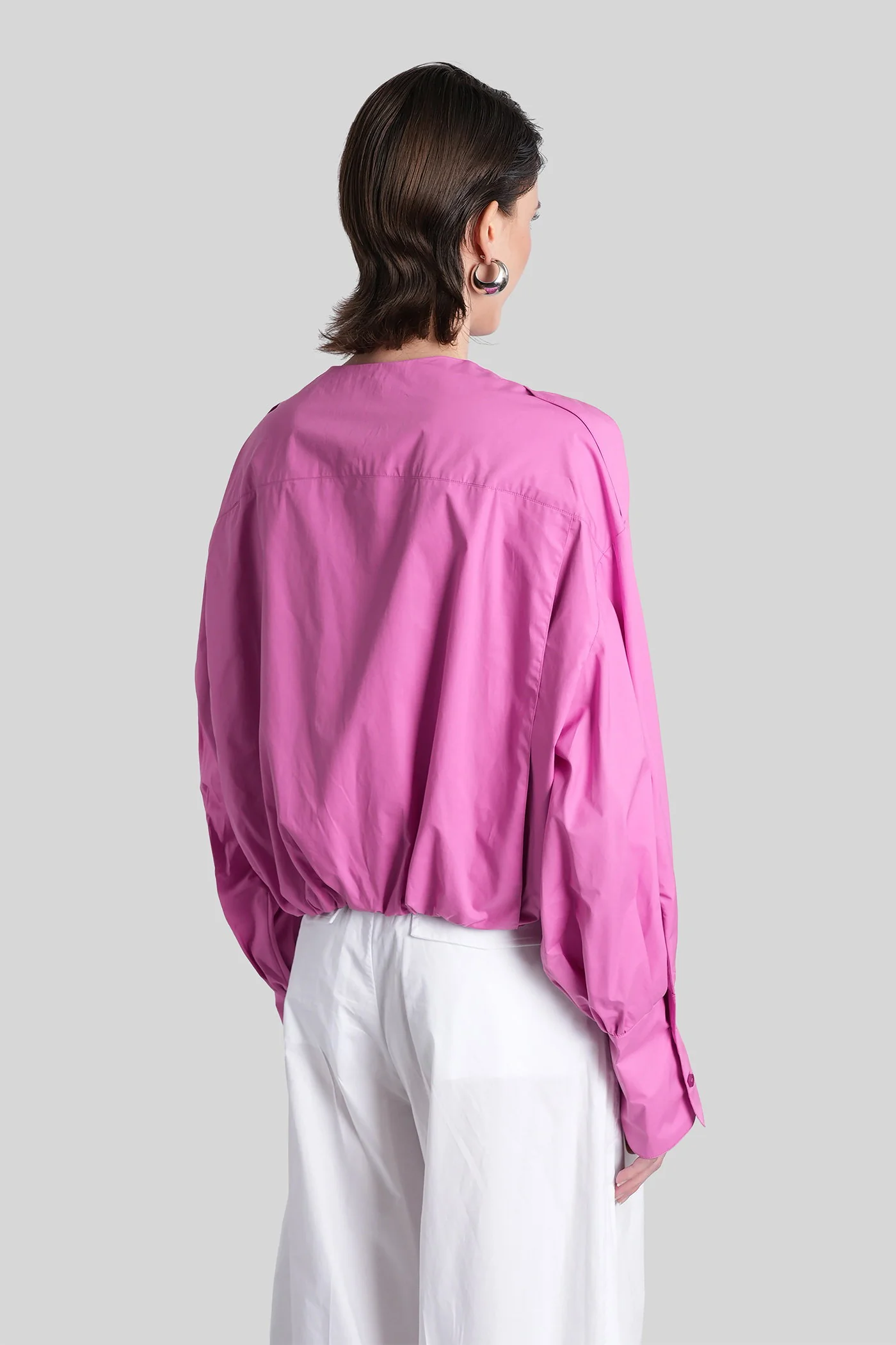 Diana 4007 Shirt in fuxia cotton - Image 3