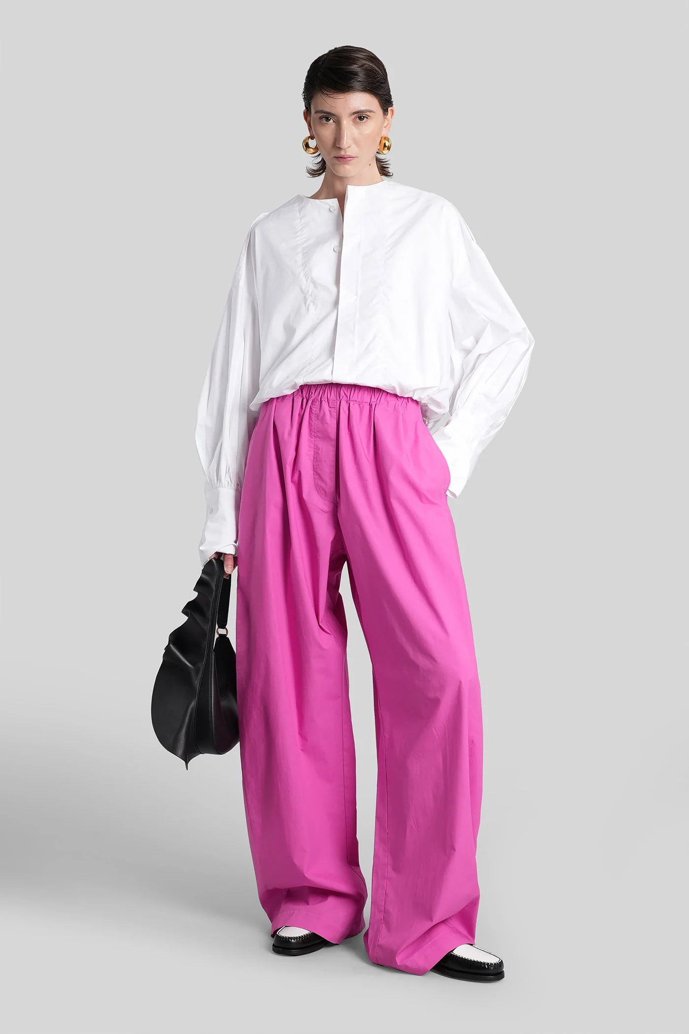Dora 3119 Pants in fuxia cotton - Image 2