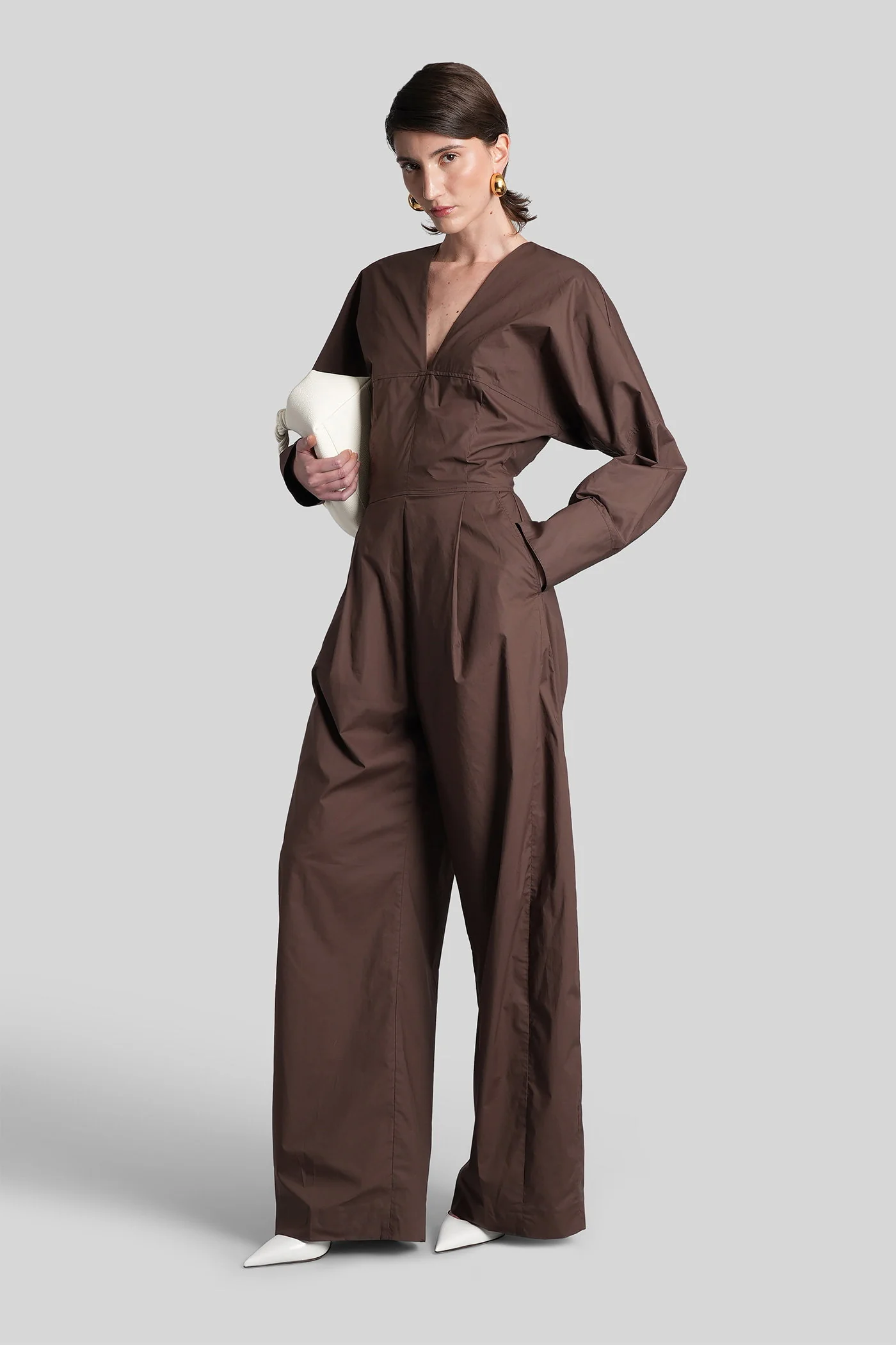 Drew 3123 Jumpsuit in brown cotton - Image 2