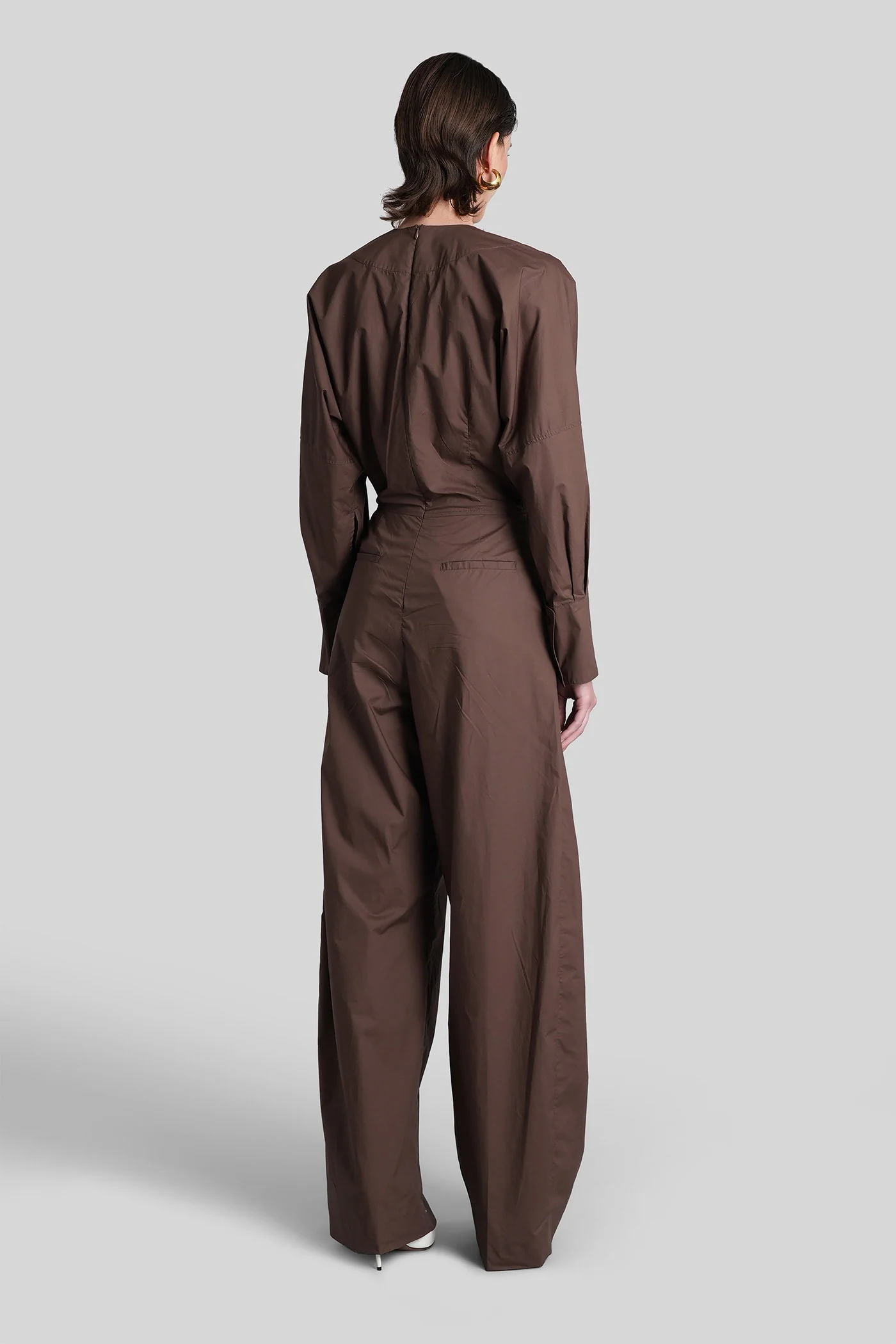 Drew 3123 Jumpsuit in brown cotton - Image 3