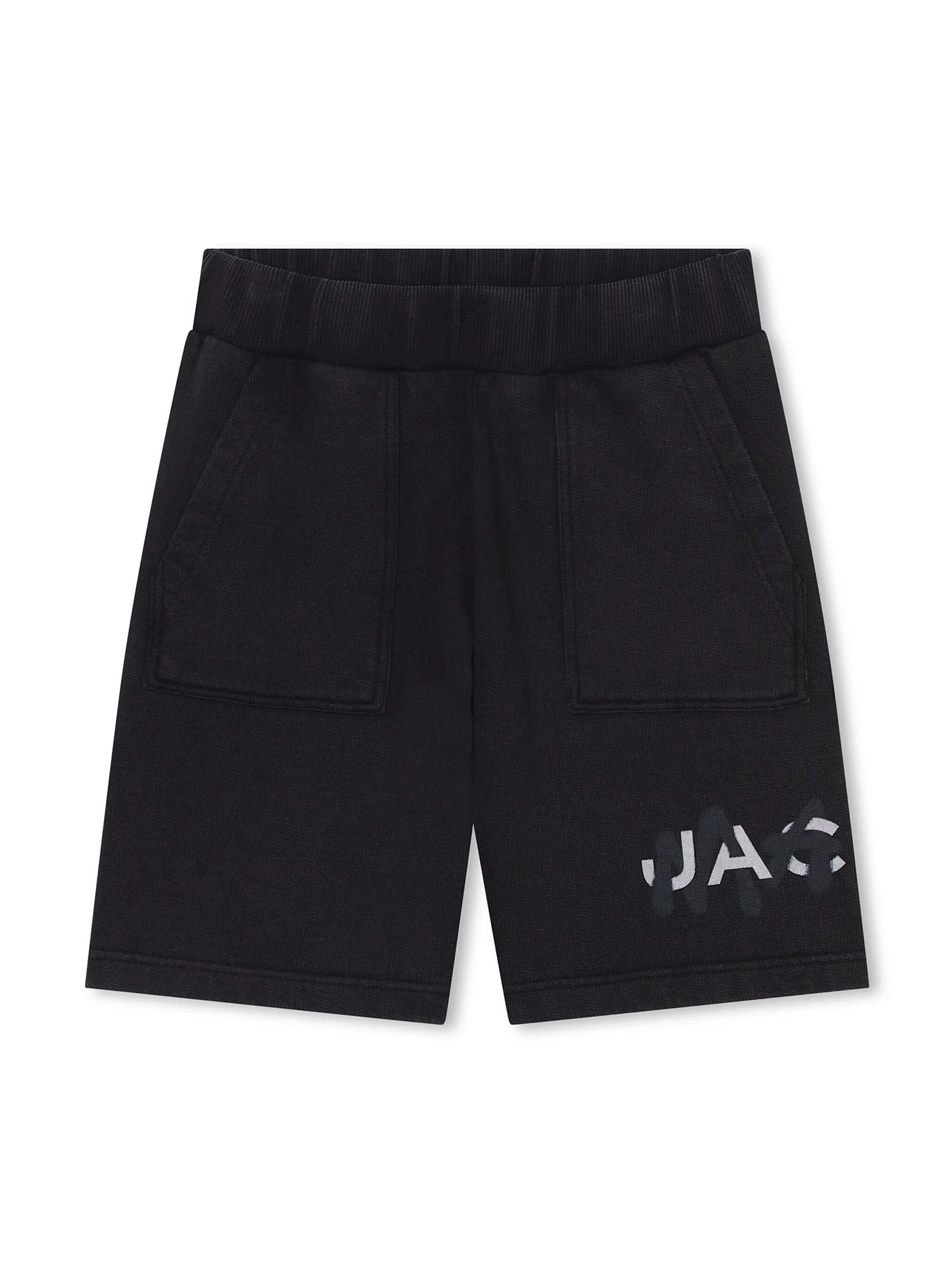 Shorts in black cotton