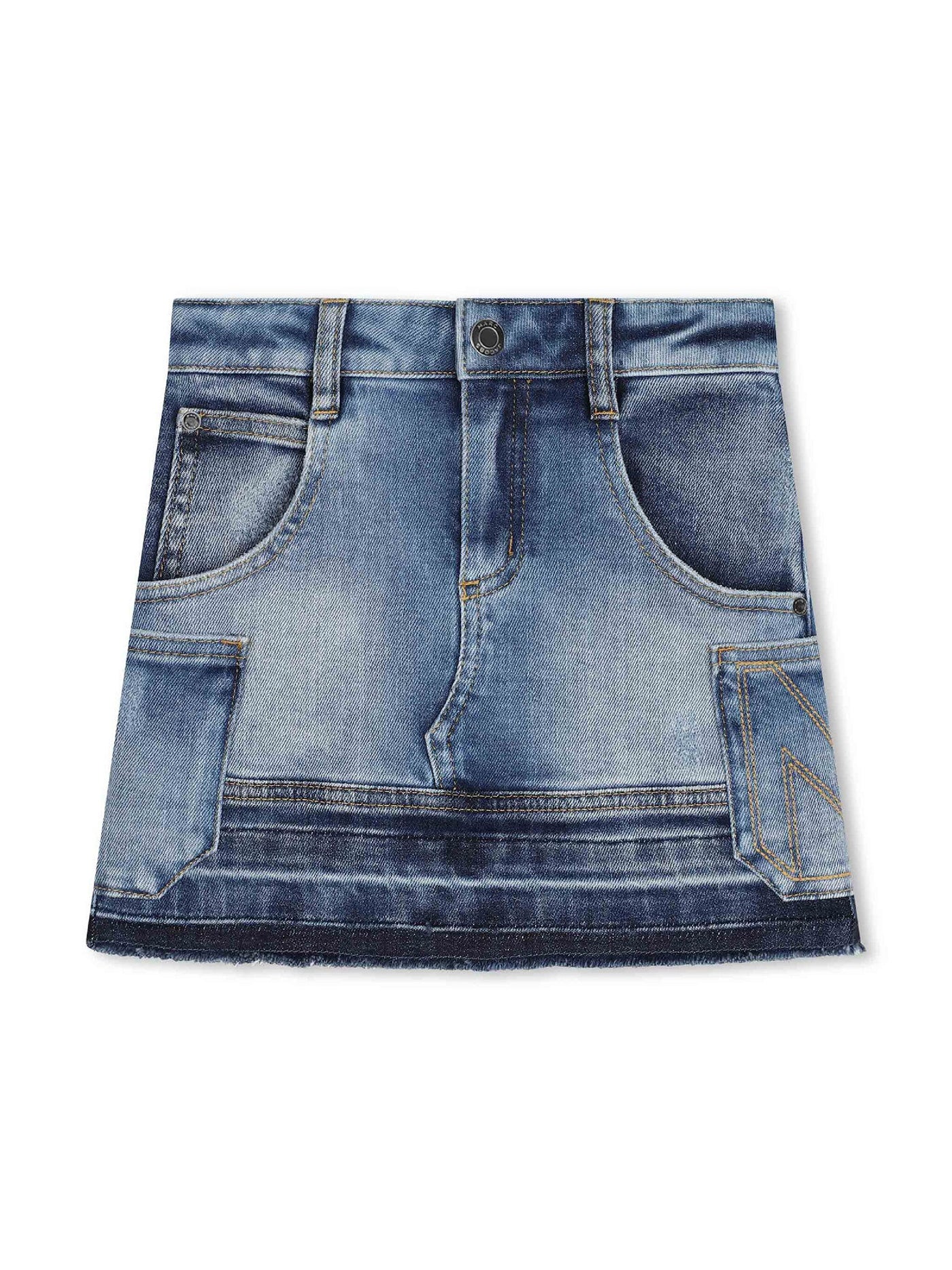 Skirt in blue cotton