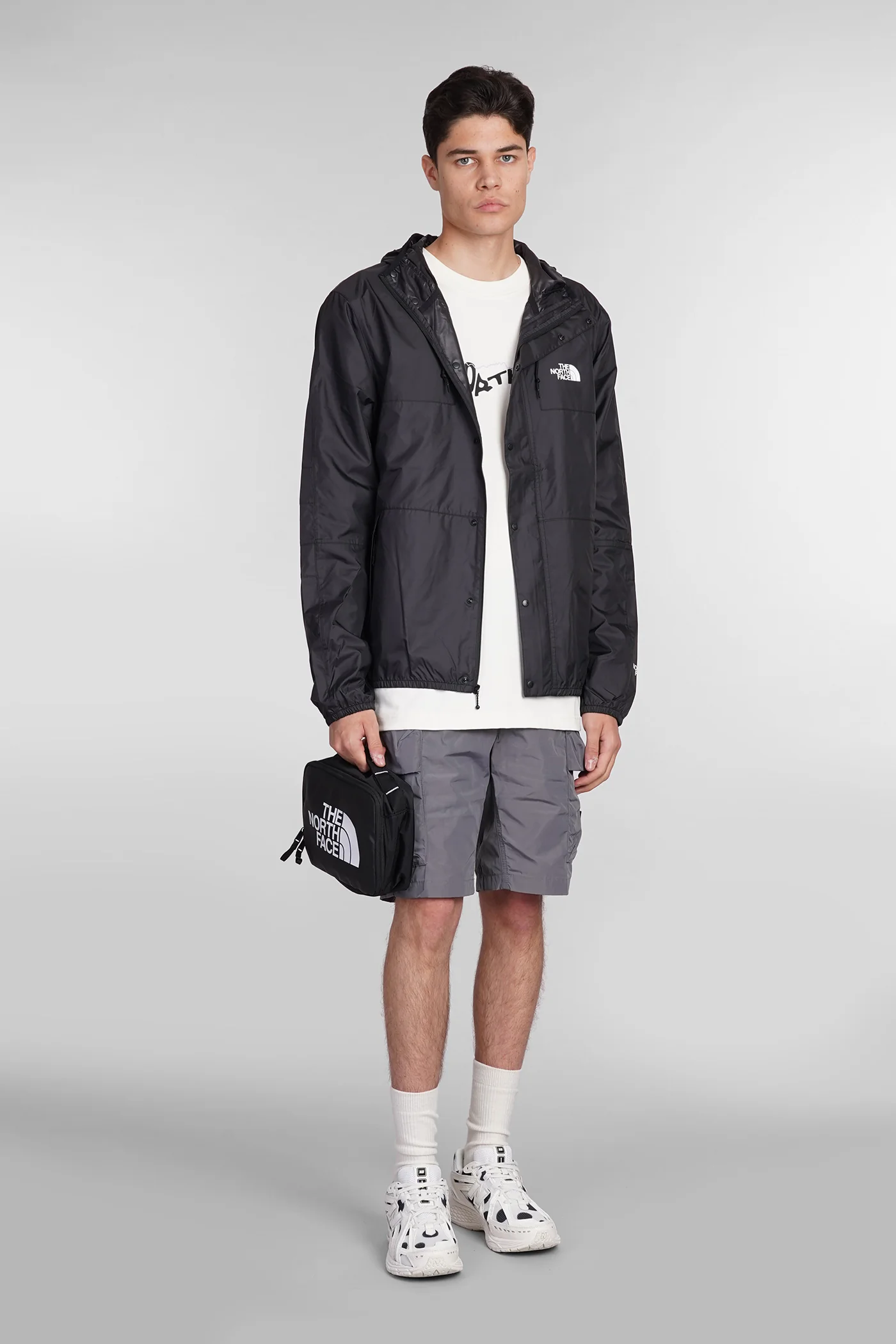 Casual jacket in black polyester - Image 2