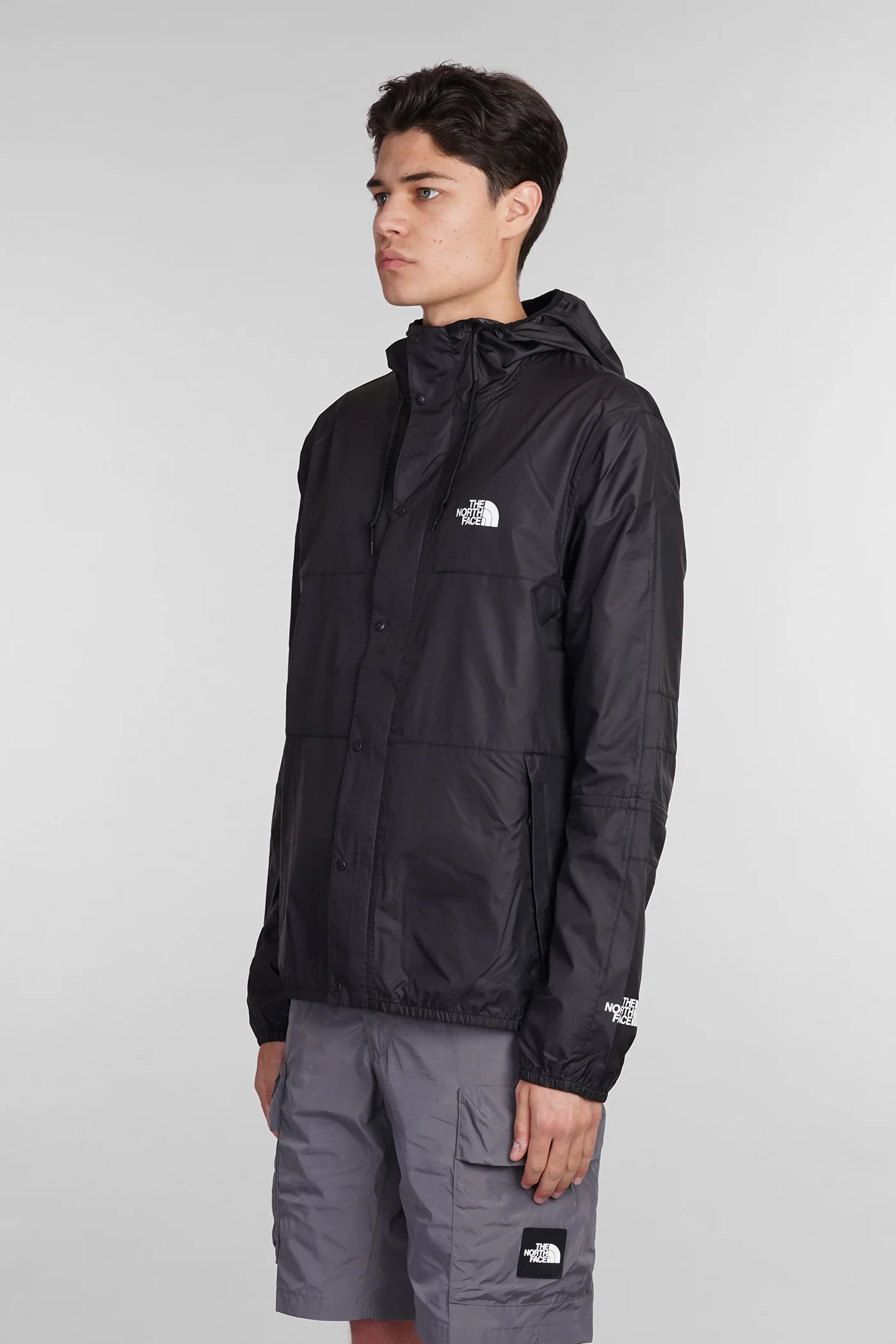 Casual jacket in black polyester - Image 4