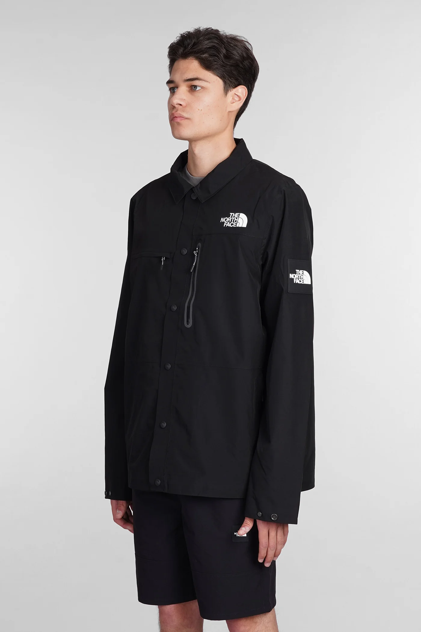 Casual jacket in black polyester - Image 4