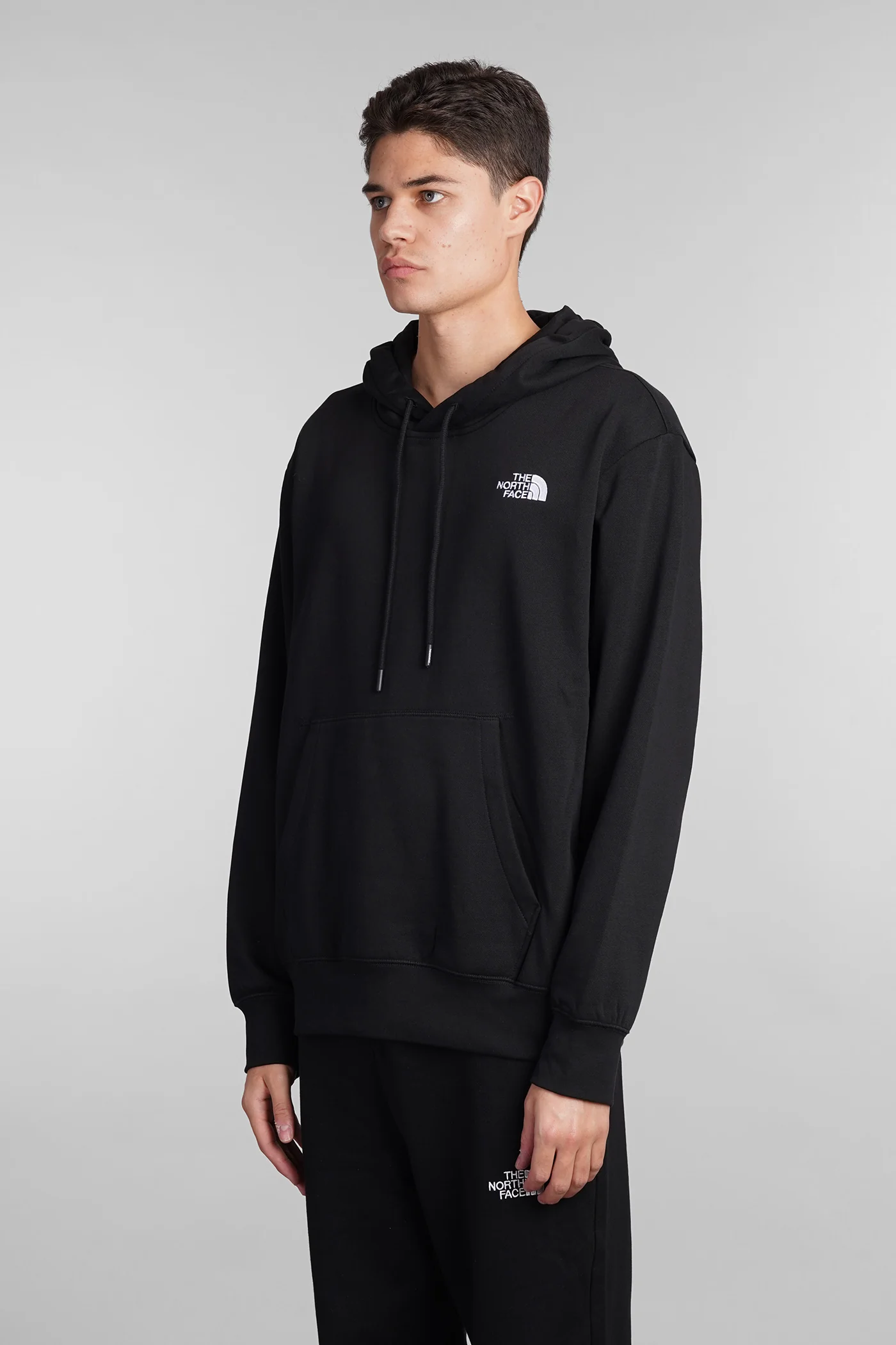 Essential Relaxed Sweatshirt in black cotton - Image 4