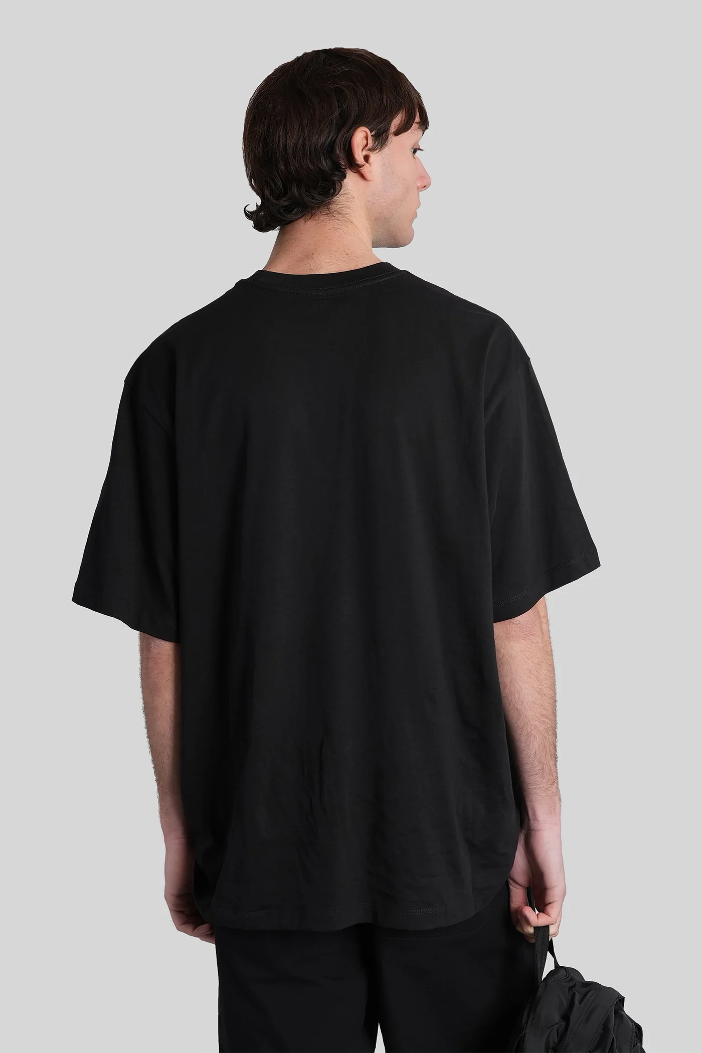 T-Shirt in black cotton - Image 3