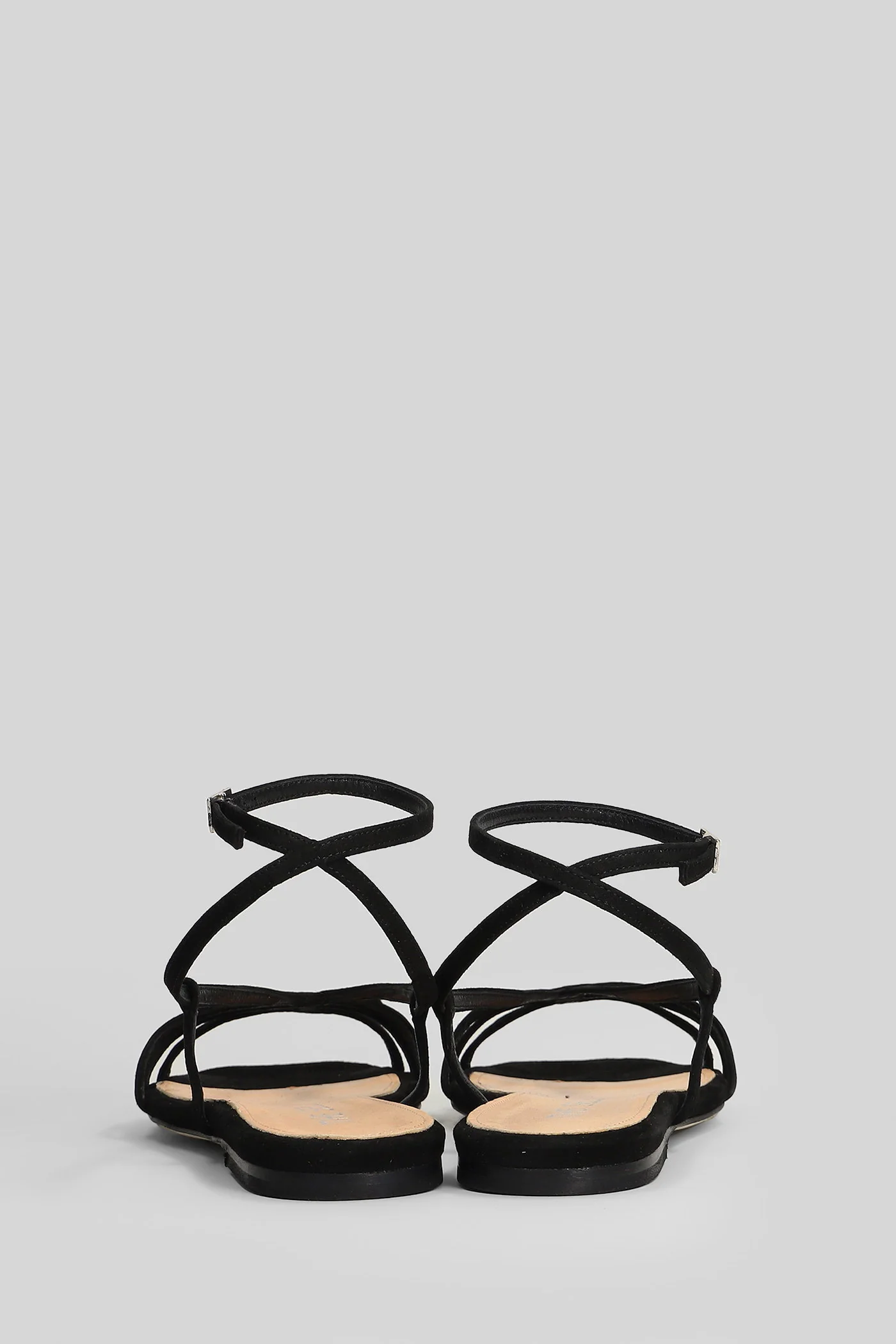 Flat sandal-slipper in black suede - Image 4