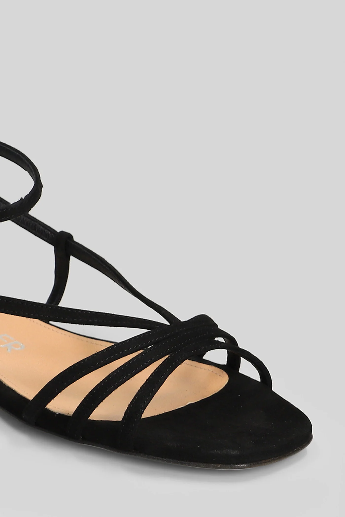 Flat sandal-slipper in black suede - Image 5