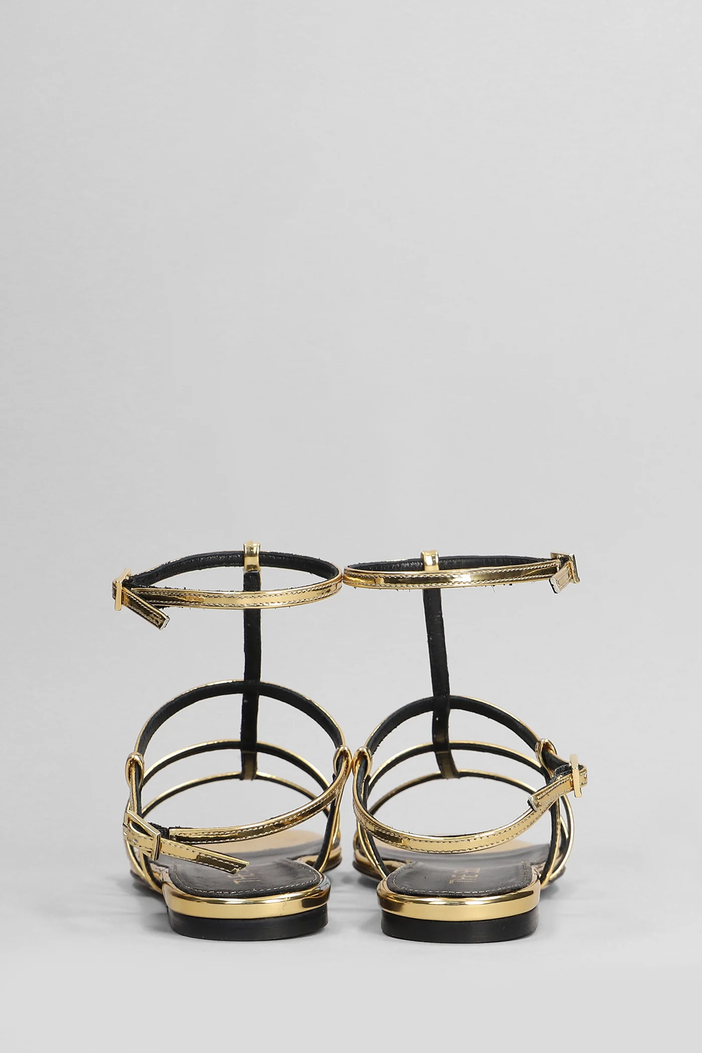 Flats in gold leather - Image 4