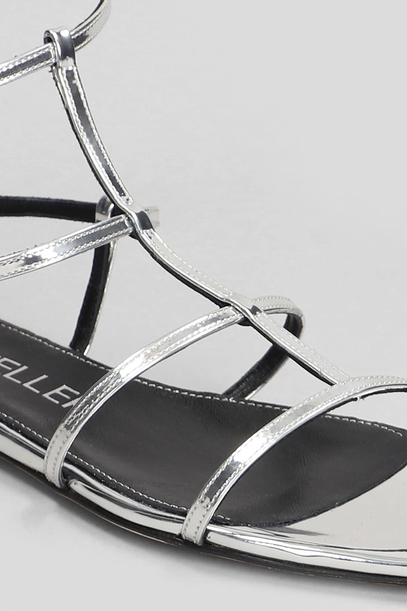 Flats in silver leather - Image 5
