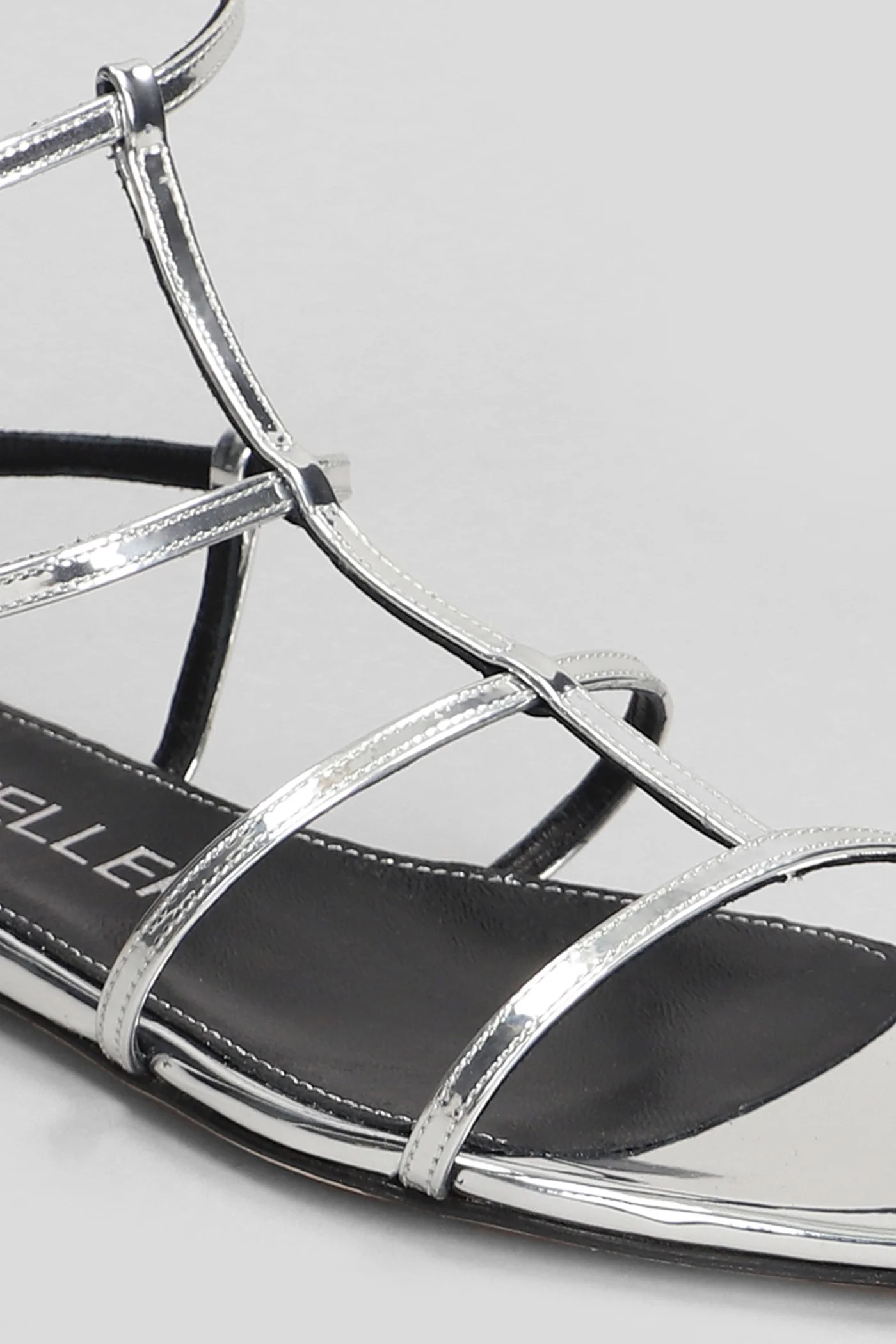 Flats in silver leather - Image 5