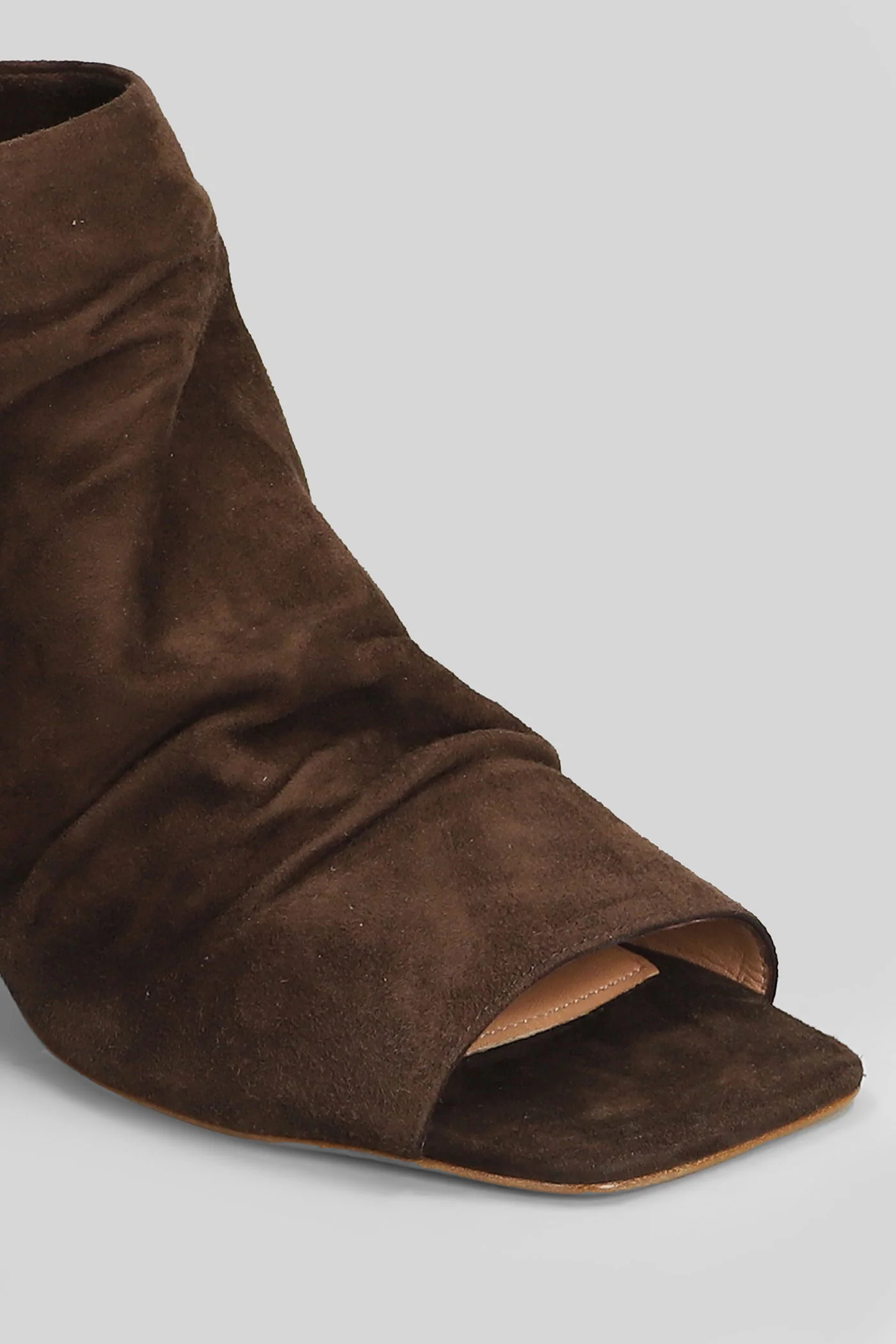 High heels Ankle boots in dark brown suede - Image 5