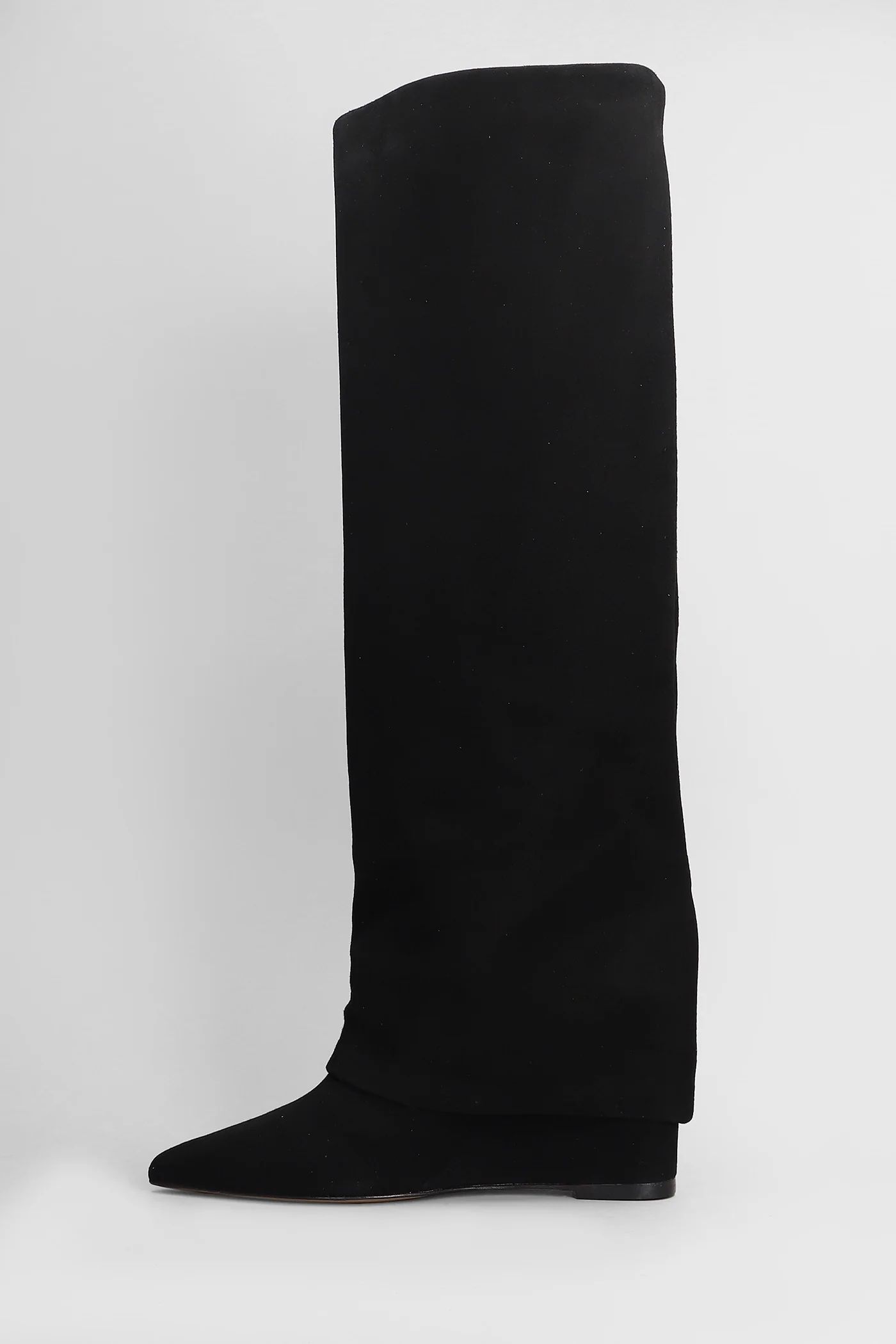 High heels boots in black suede - Image 3