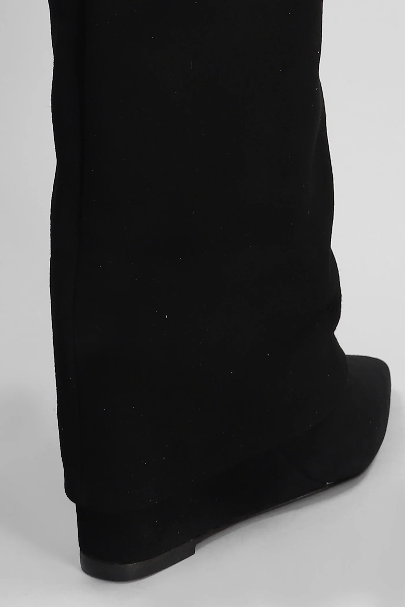 High heels boots in black suede - Image 5
