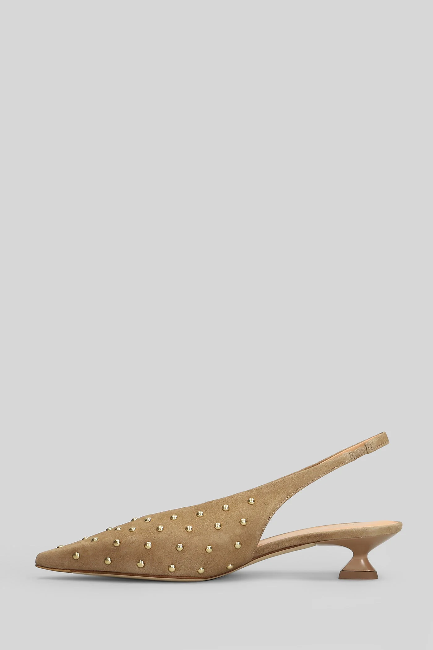 Pumps in beige suede - Image 3