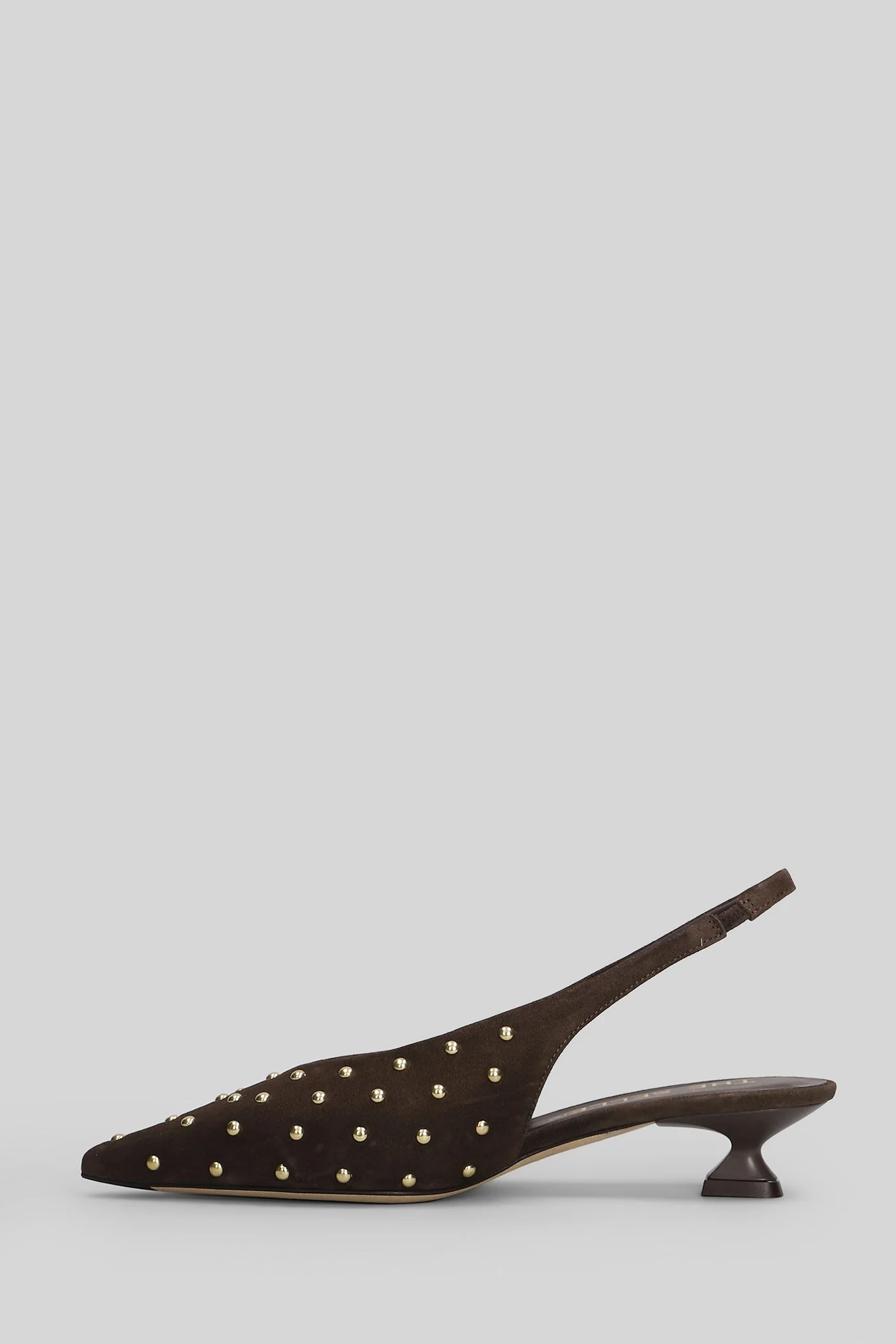 Pumps in dark brown suede - Image 3