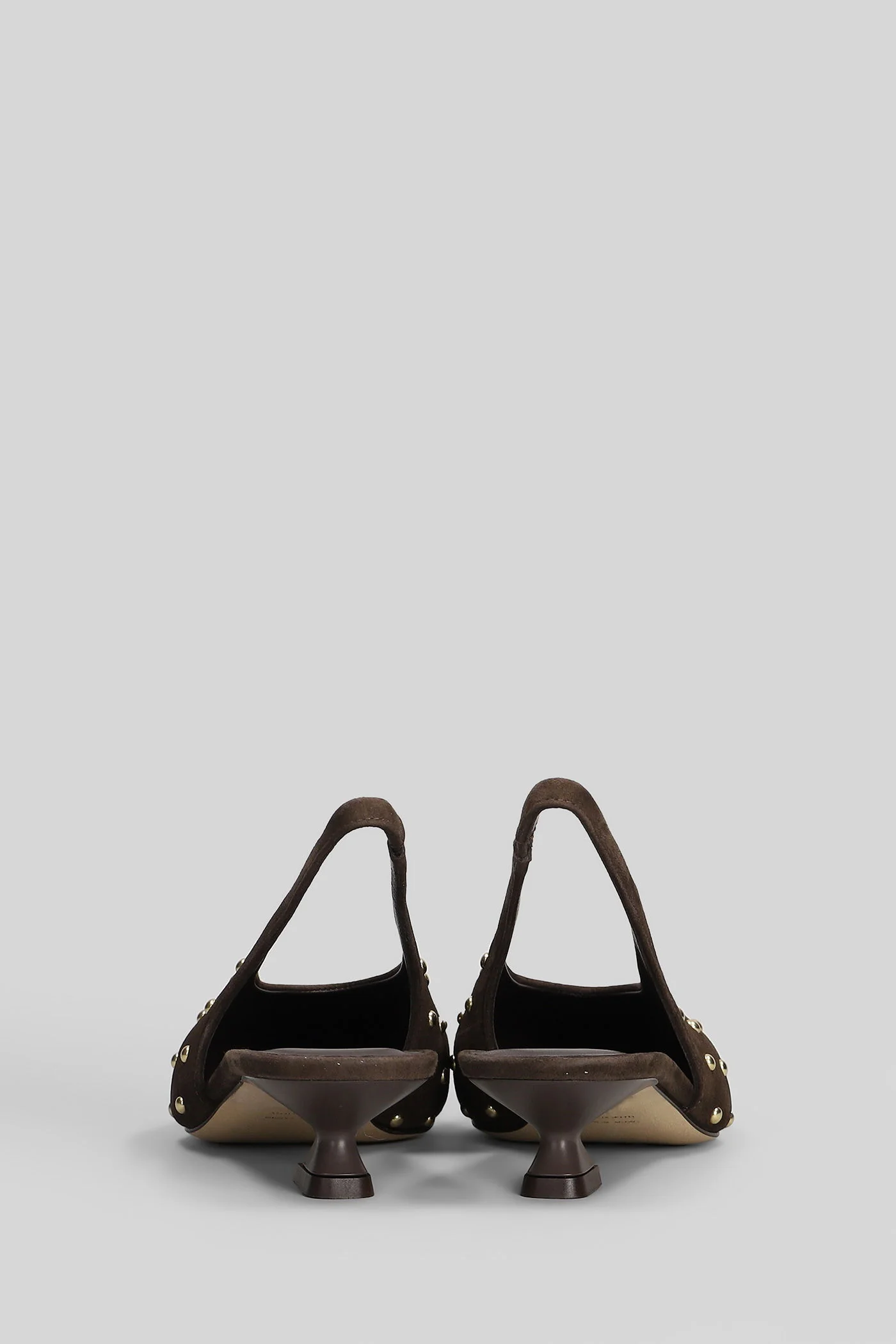 Pumps in dark brown suede - Image 4