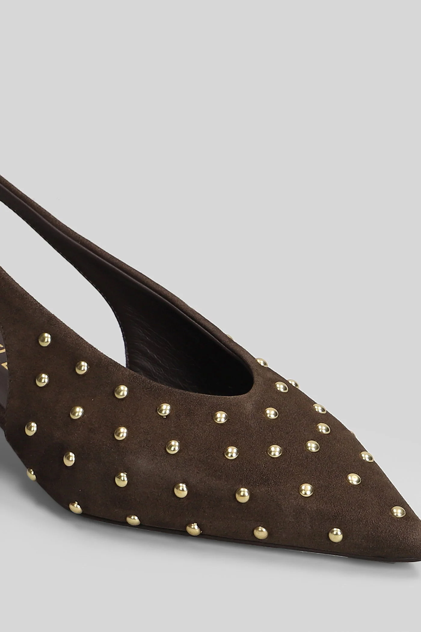 Pumps in dark brown suede - Image 5