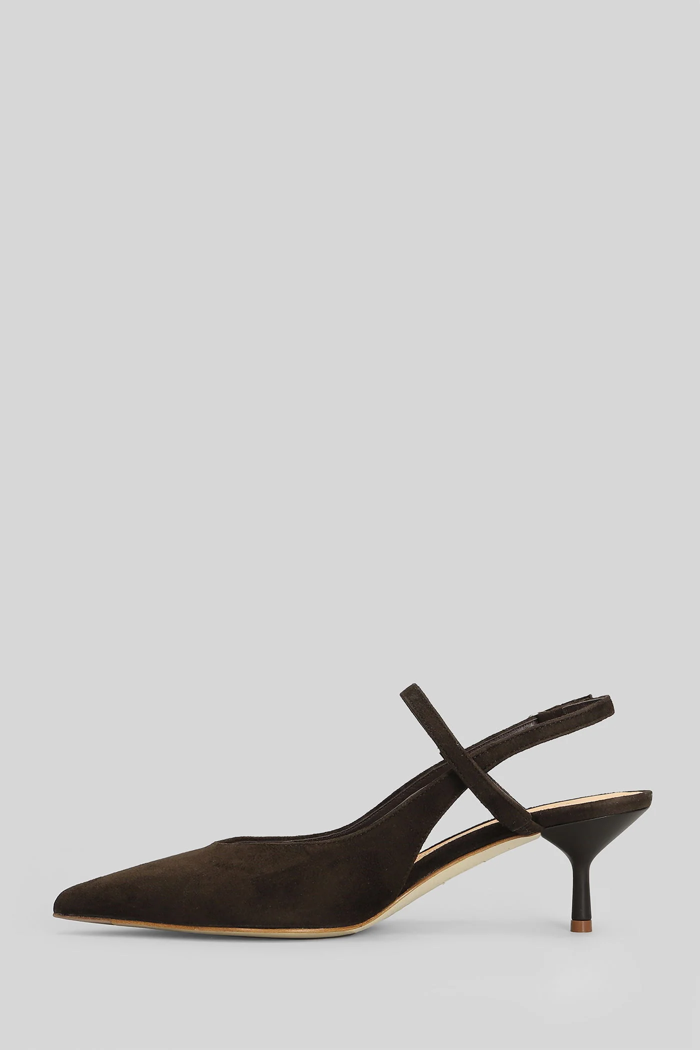 Pumps in dark brown suede - Image 3