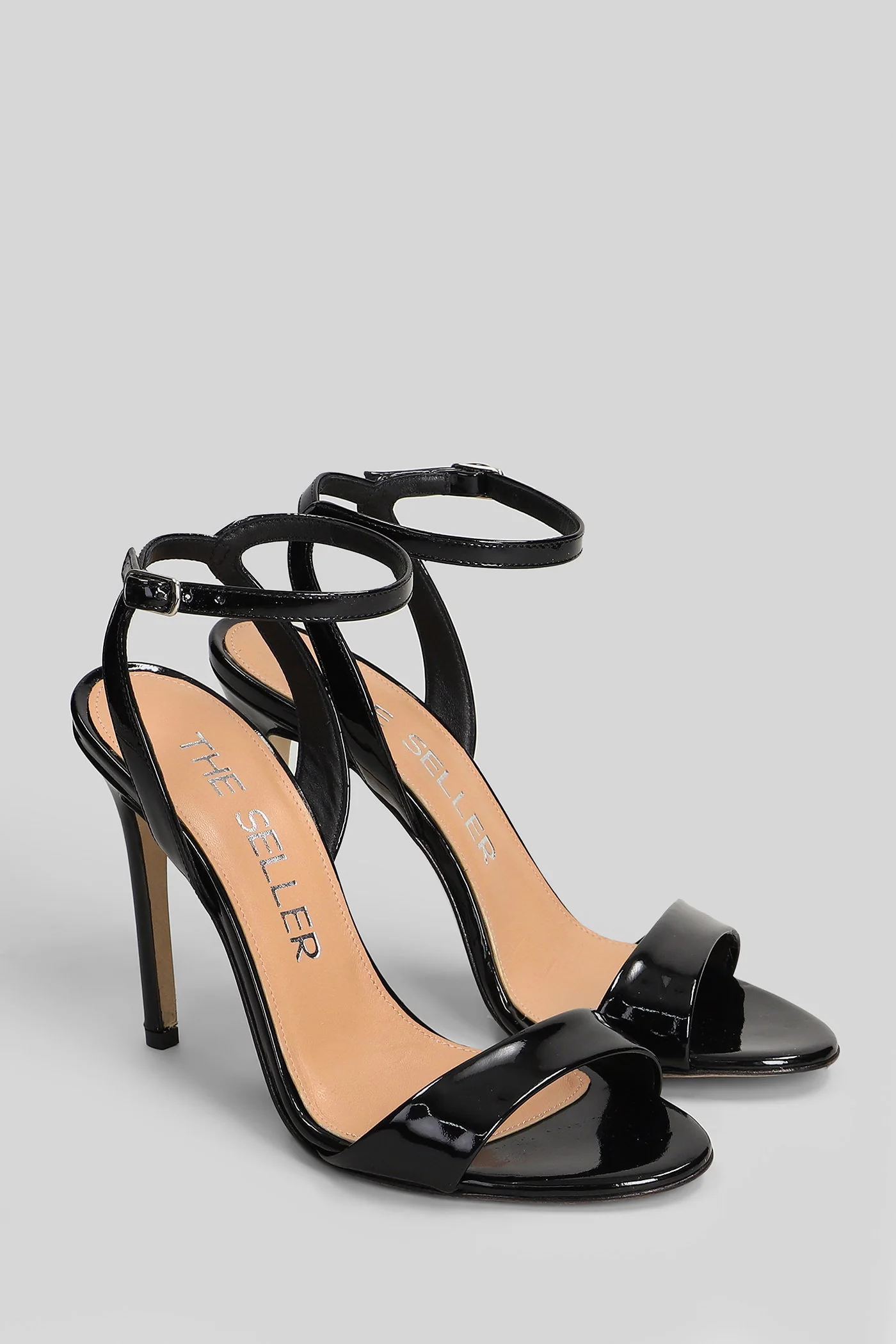 Sandals in black patent leather - Image 2