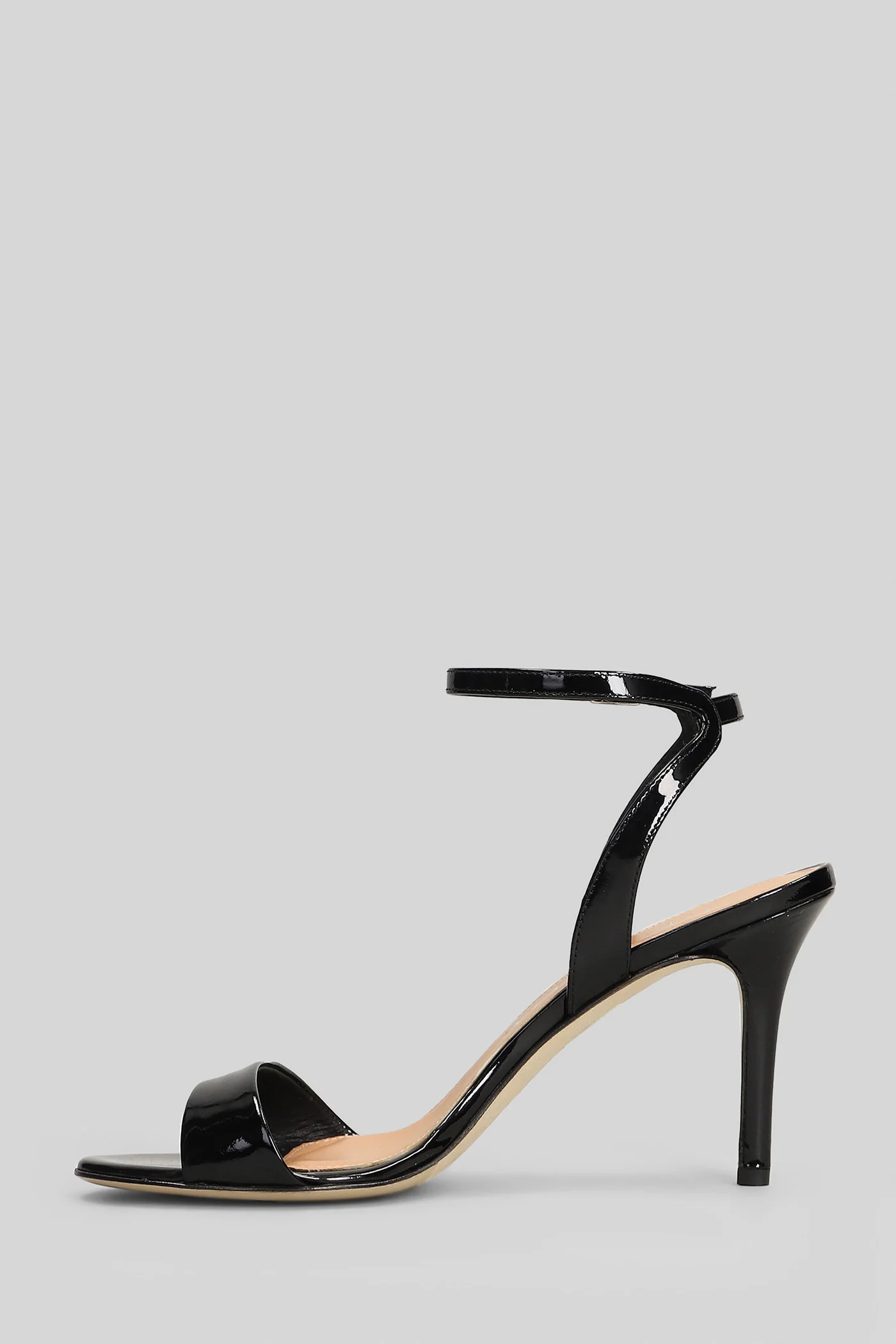 Sandals in black patent leather - Image 3