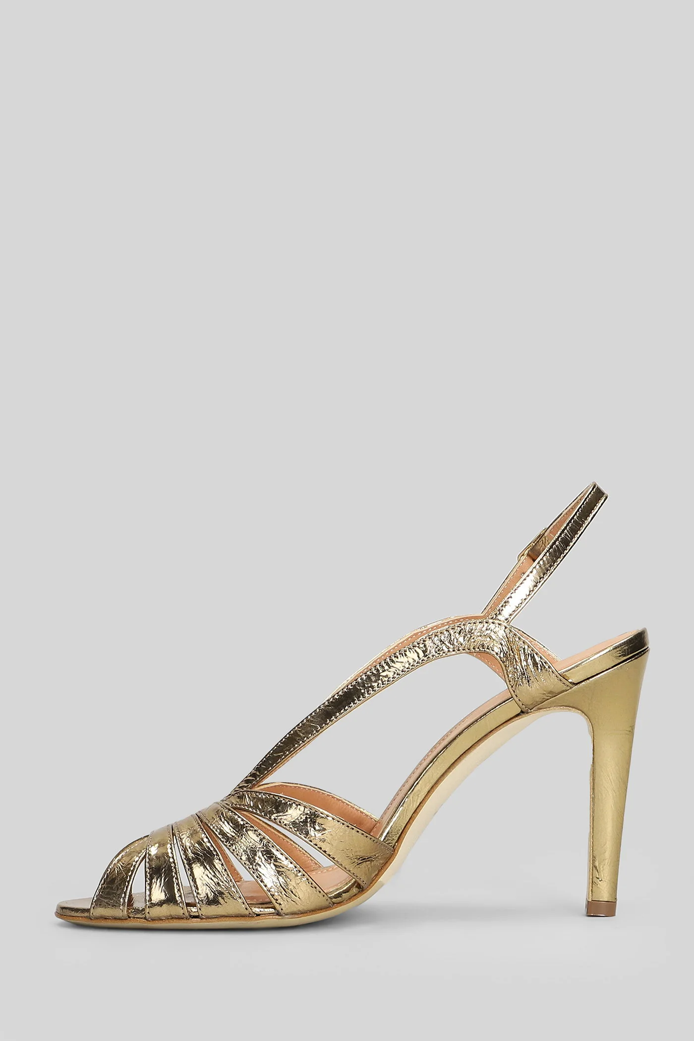 Sandals in bronze leather - Image 3