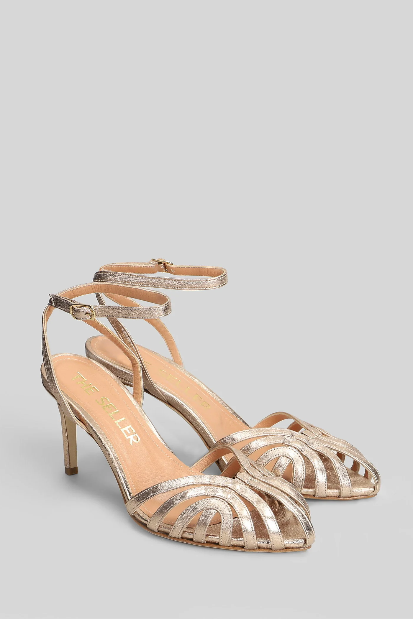 Sandals in copper leather - Image 2