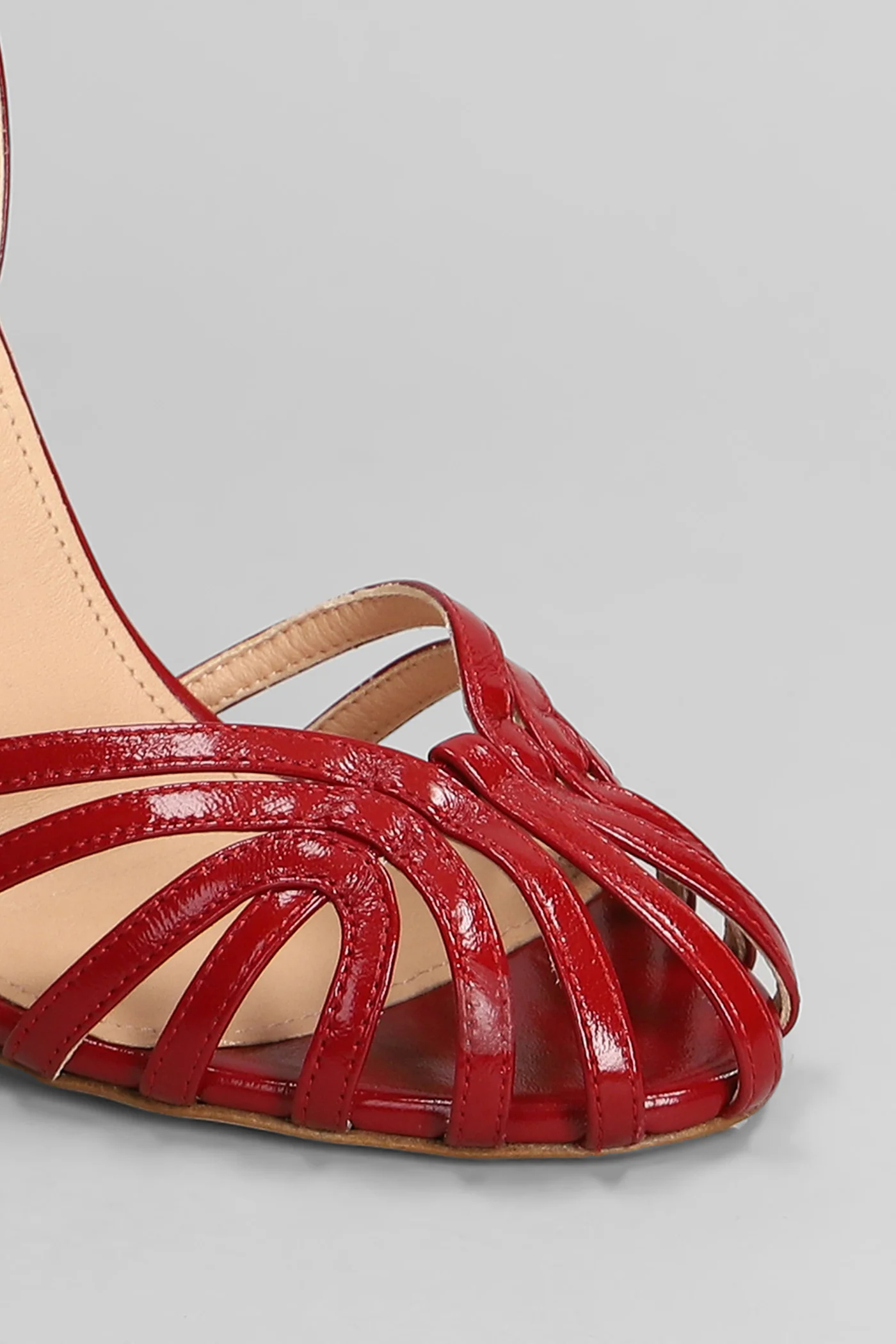 Sandals in red leather - Image 5