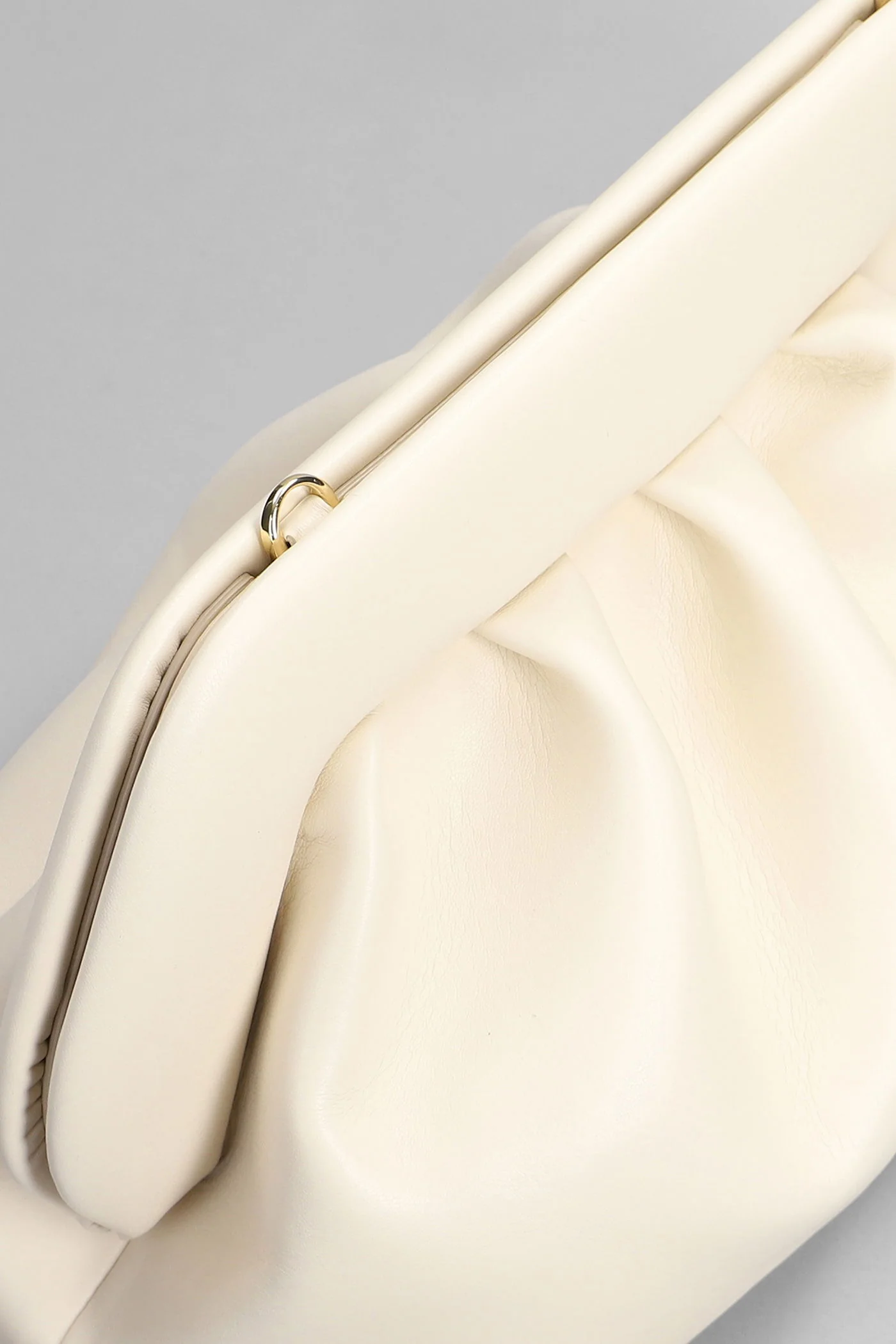 Bios Clutch in beige faux leather - Image 4