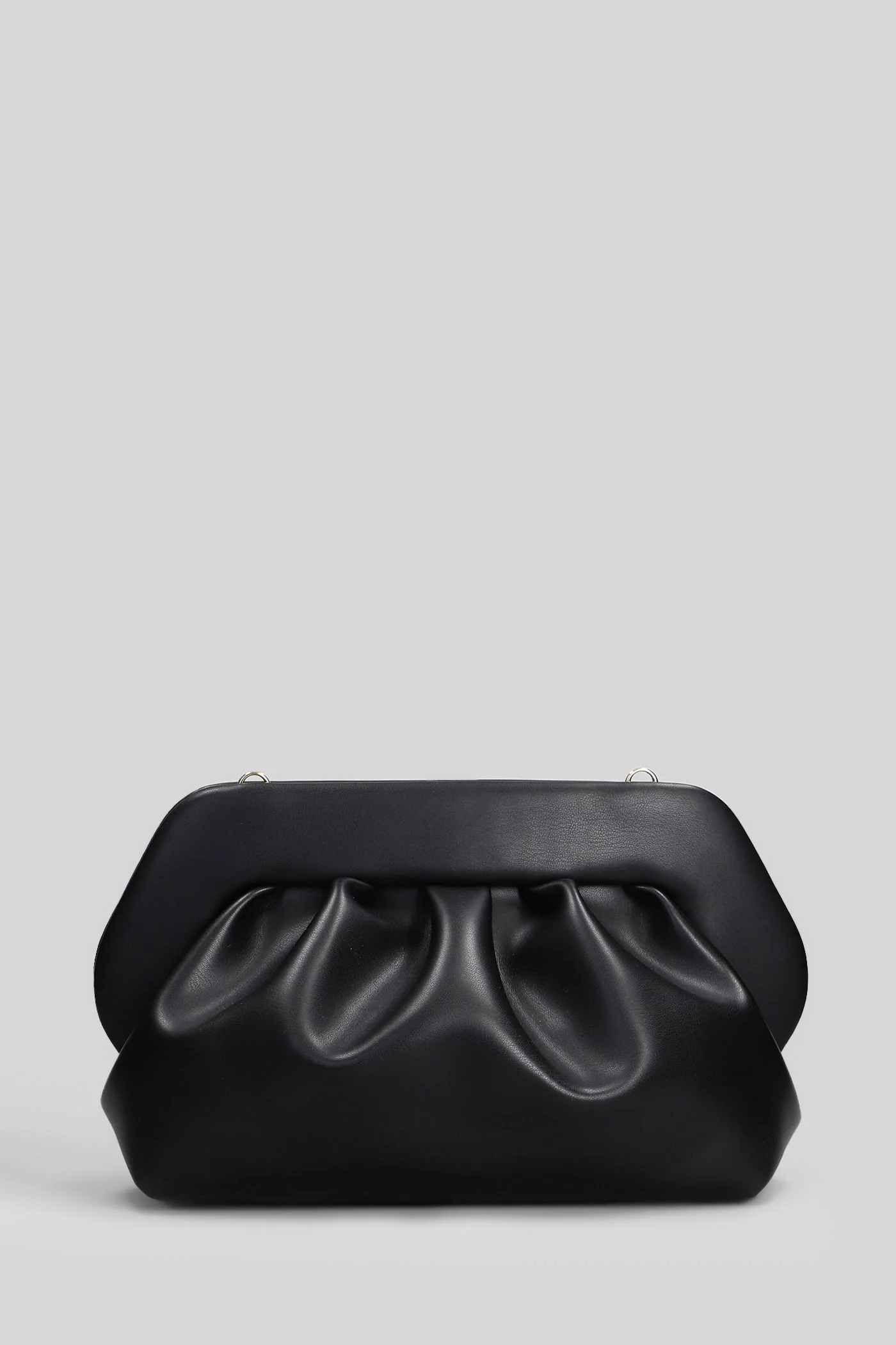 Bios Clutch in black faux leather - Image 3