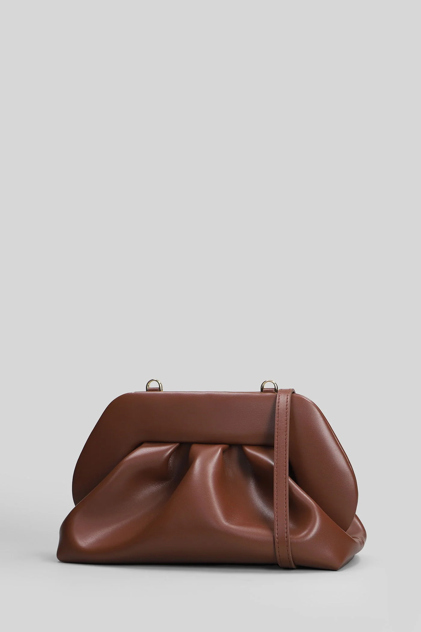 Bios Medium Clutch in brown faux leather - Image 2