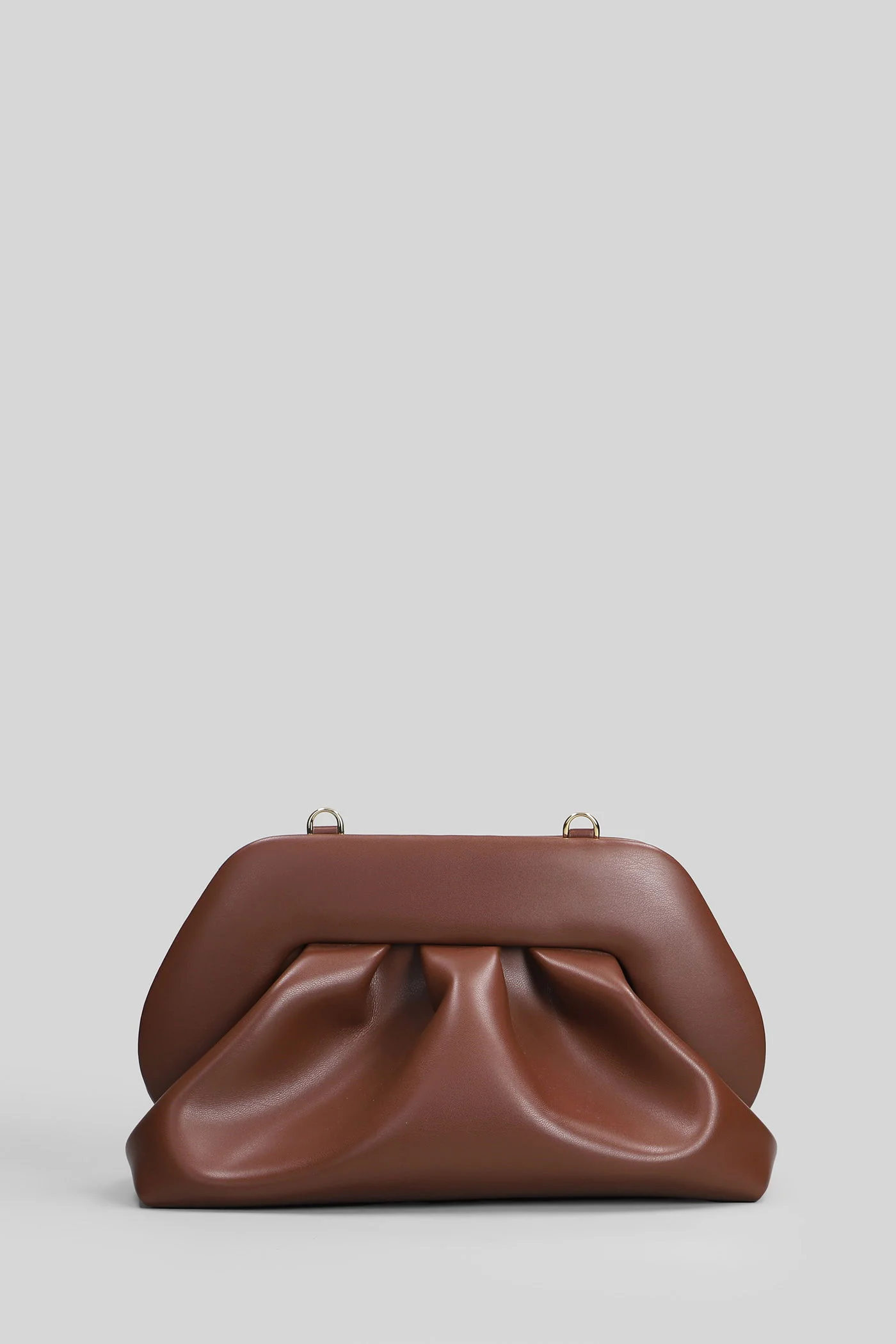 Bios Medium Clutch in brown faux leather - Image 3