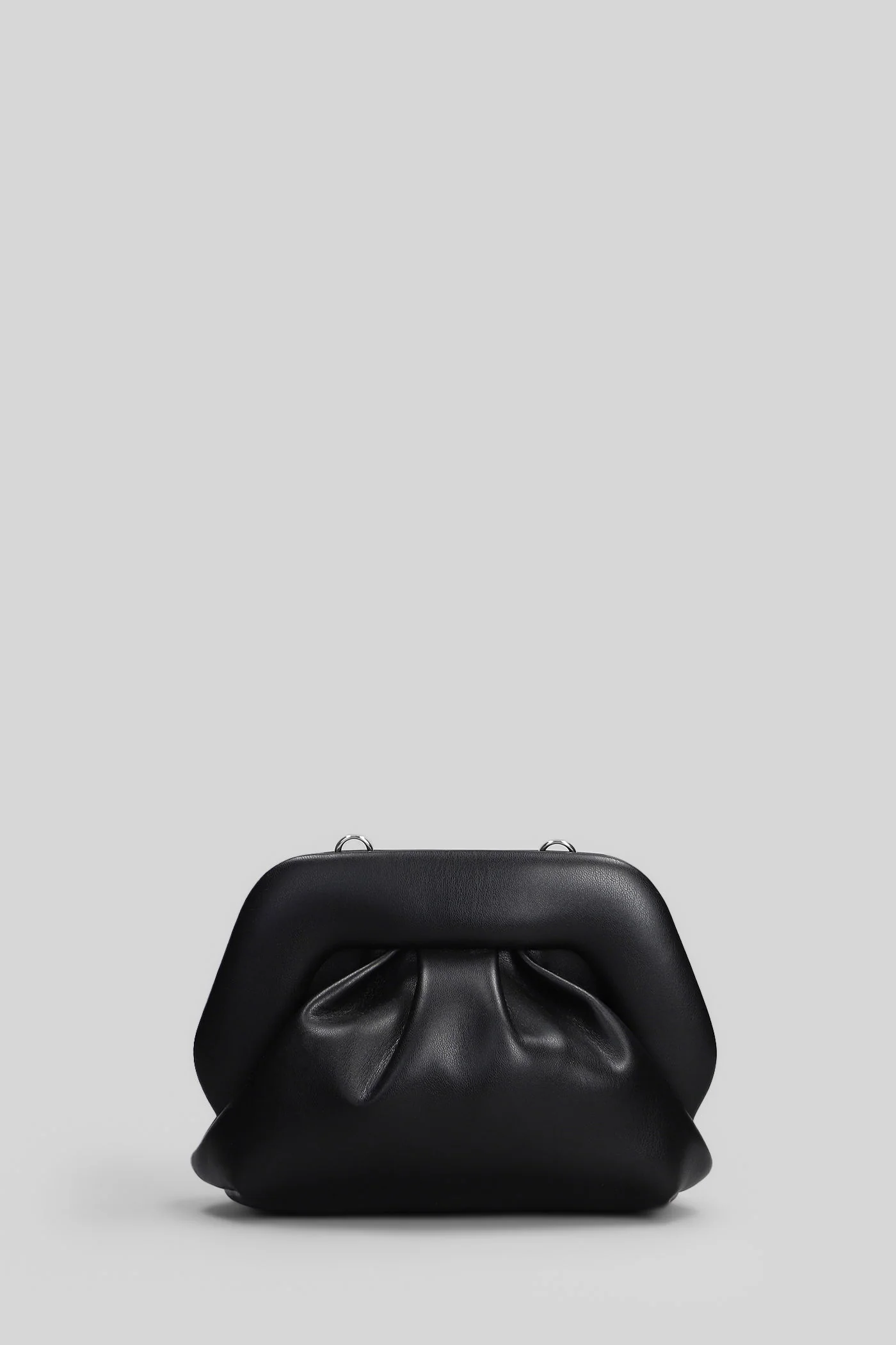 Bios Small Clutch in black faux leather - Image 3