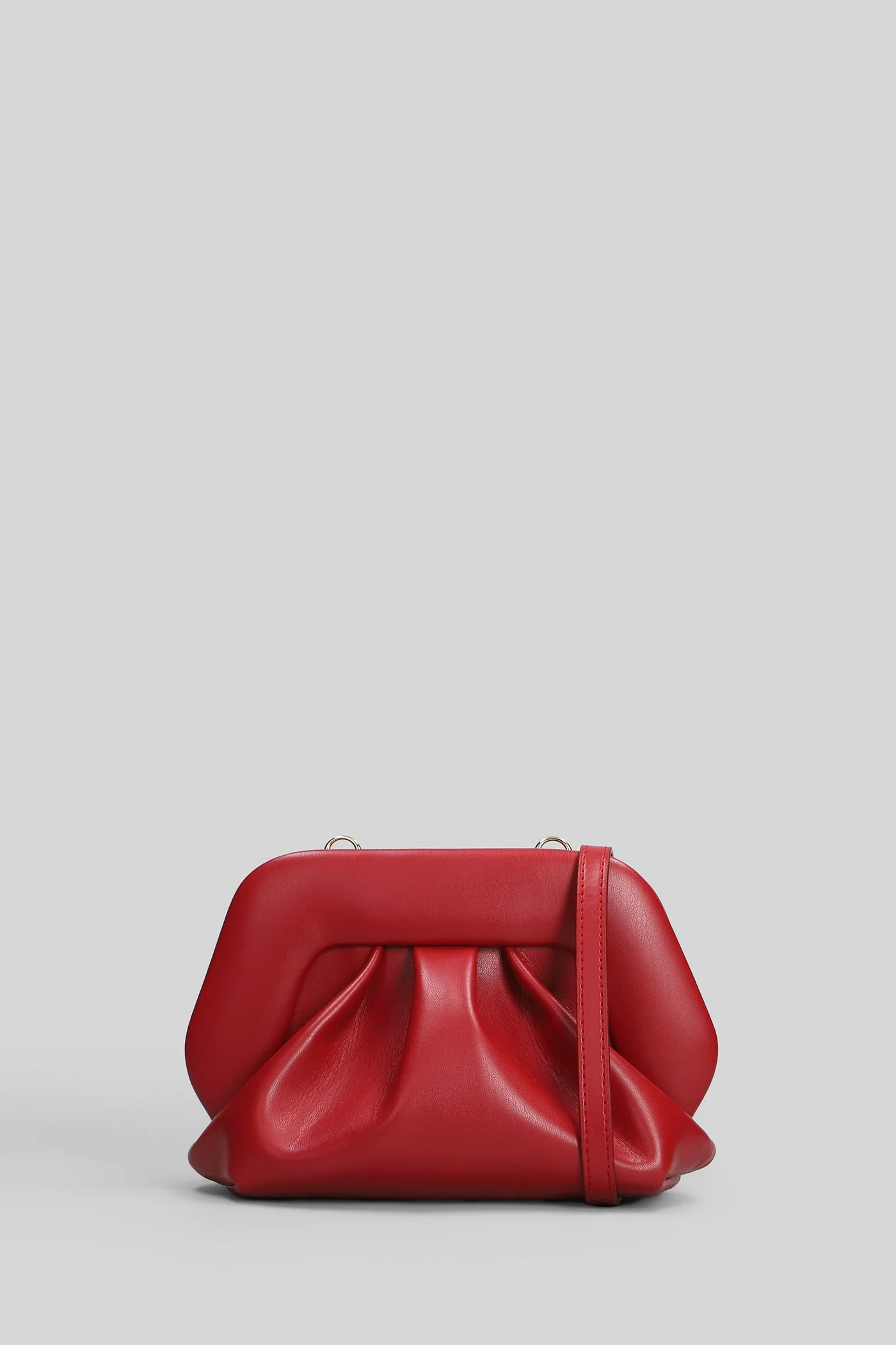 Bios Small Clutch in red faux leather