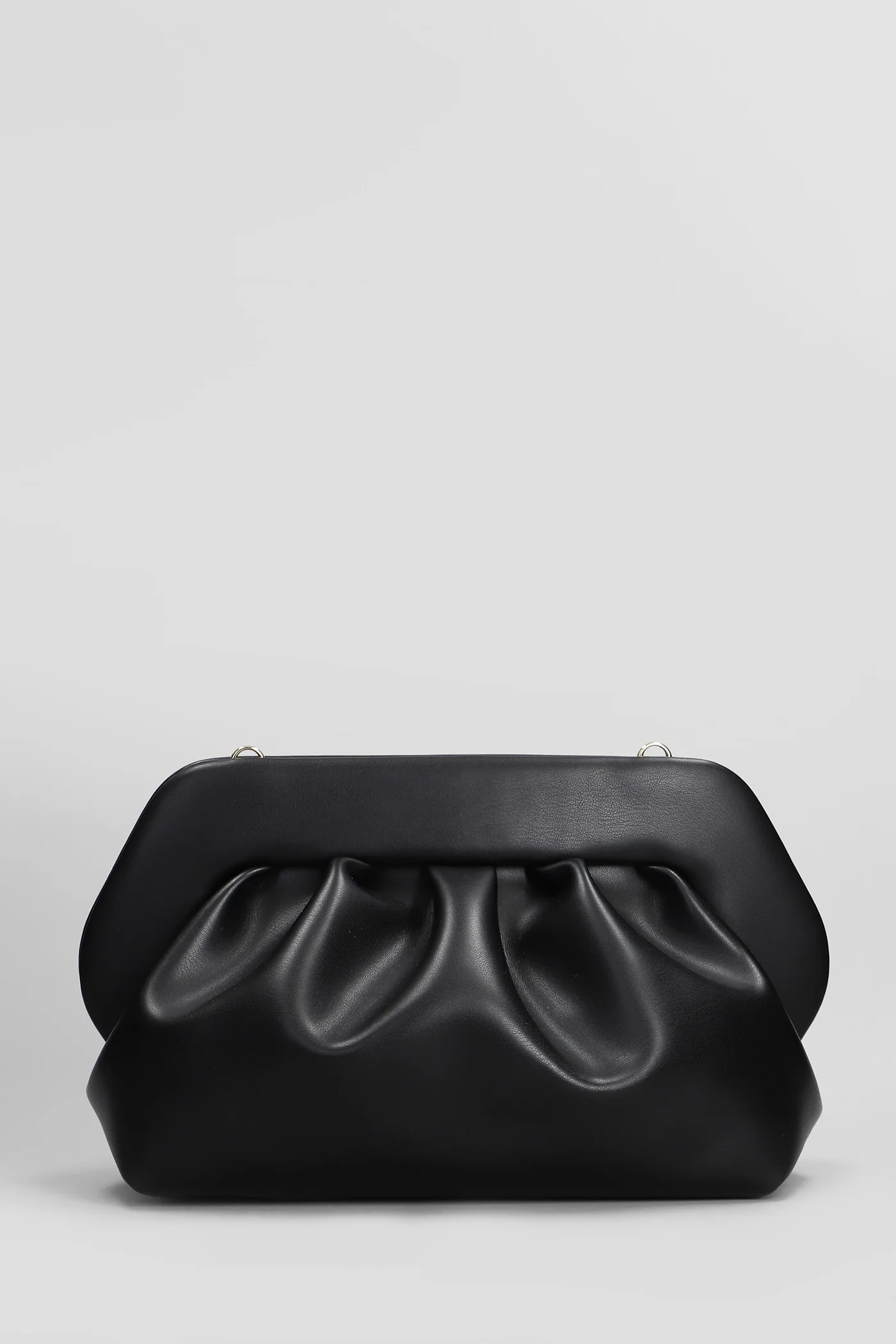 Bios Vegan Fabric Clutch in black faux leather - Image 3