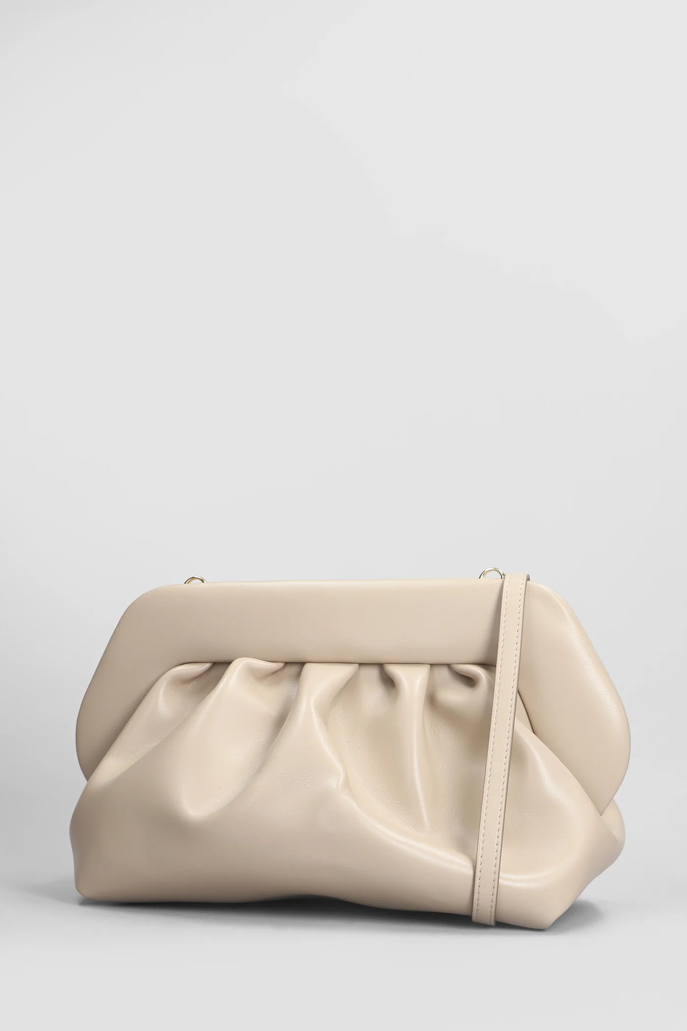 Bios Vegan Fabric Clutch in taupe faux leather - Image 2