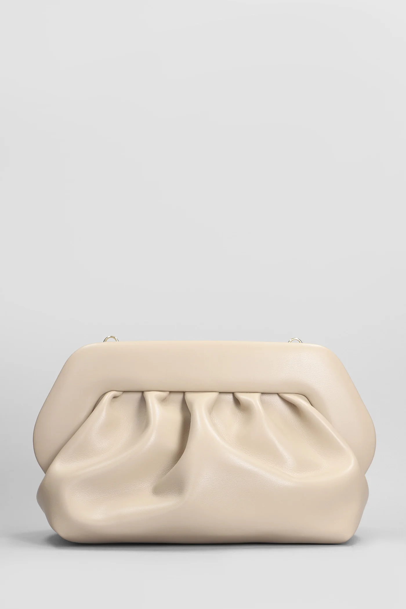 Bios Vegan Fabric Clutch in taupe faux leather - Image 3
