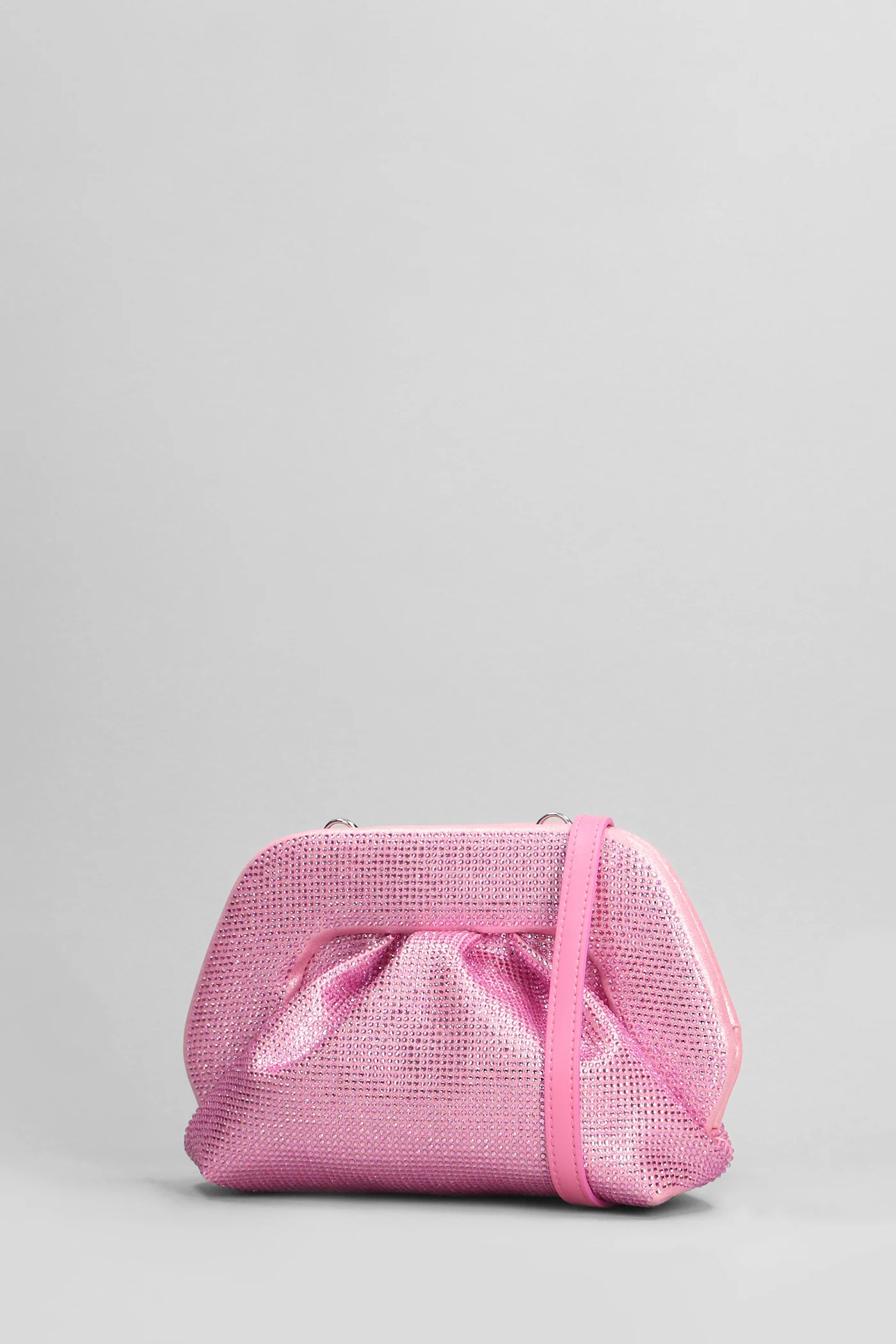 Gea Strass Clutch in rose-pink faux leather - Image 2