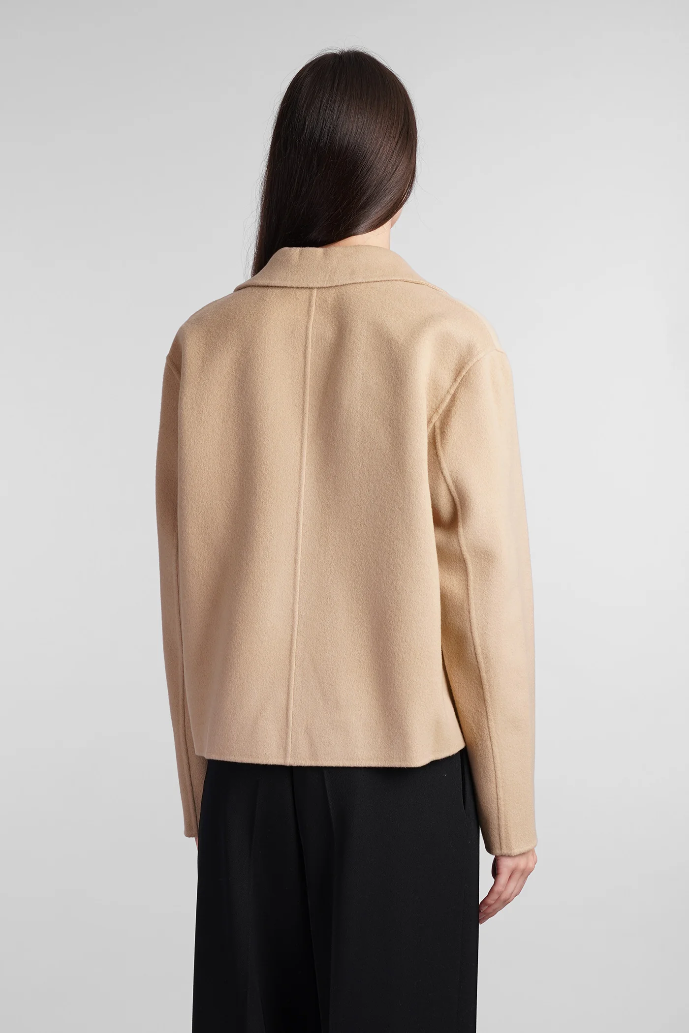 Cardigan in beige wool - Image 3