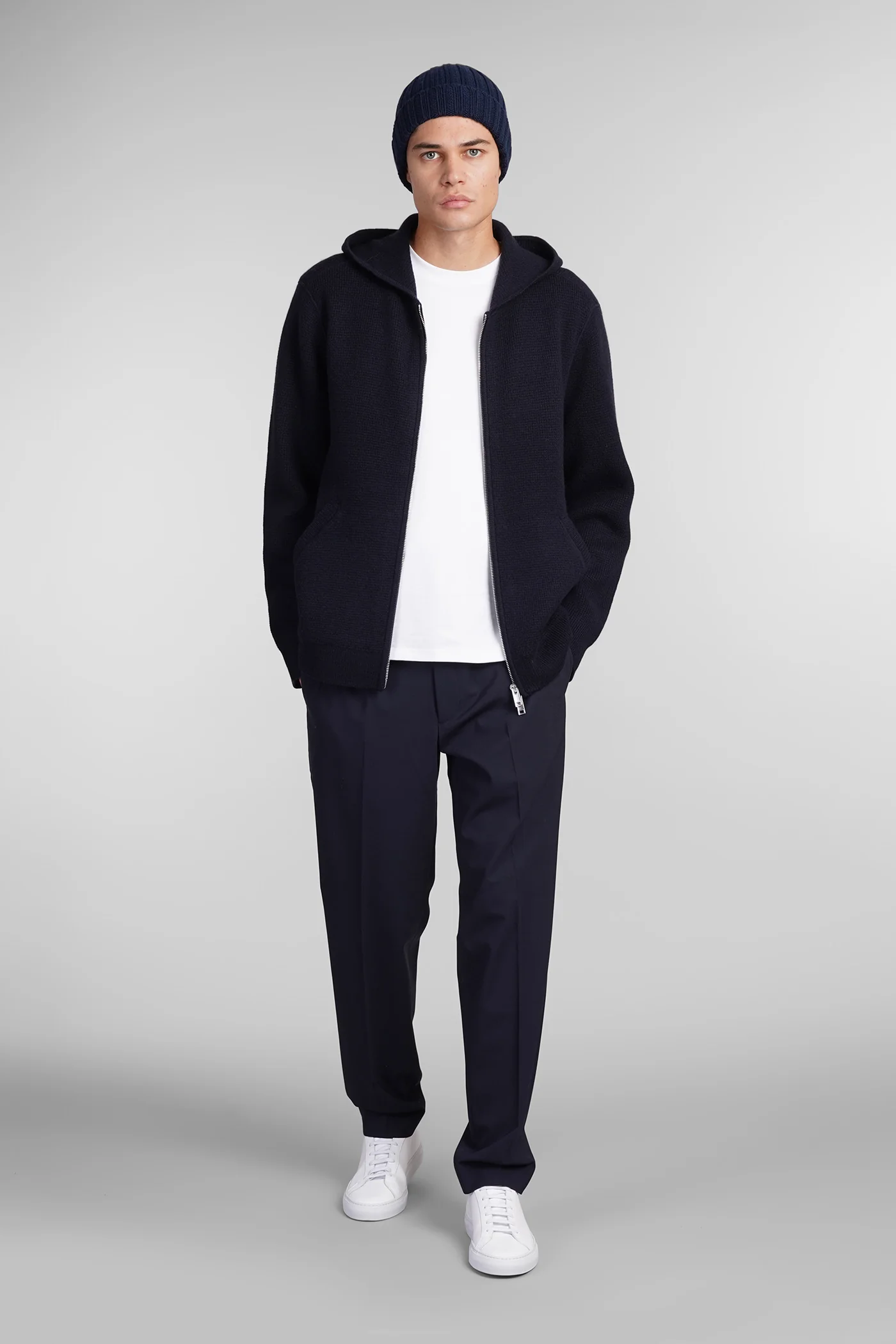 Casual jacket in blue cashmere - Image 32