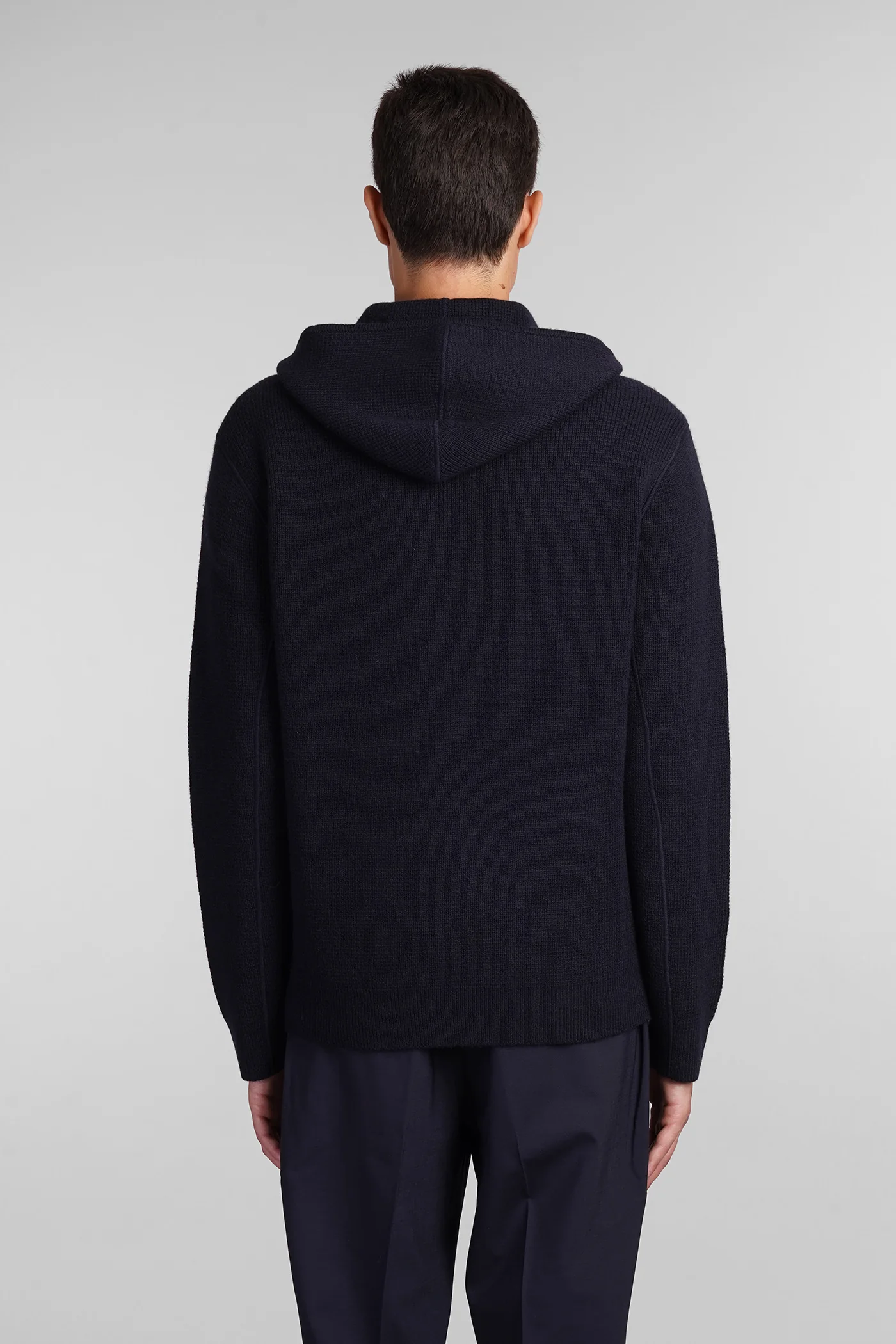 Casual jacket in blue cashmere - Image 8