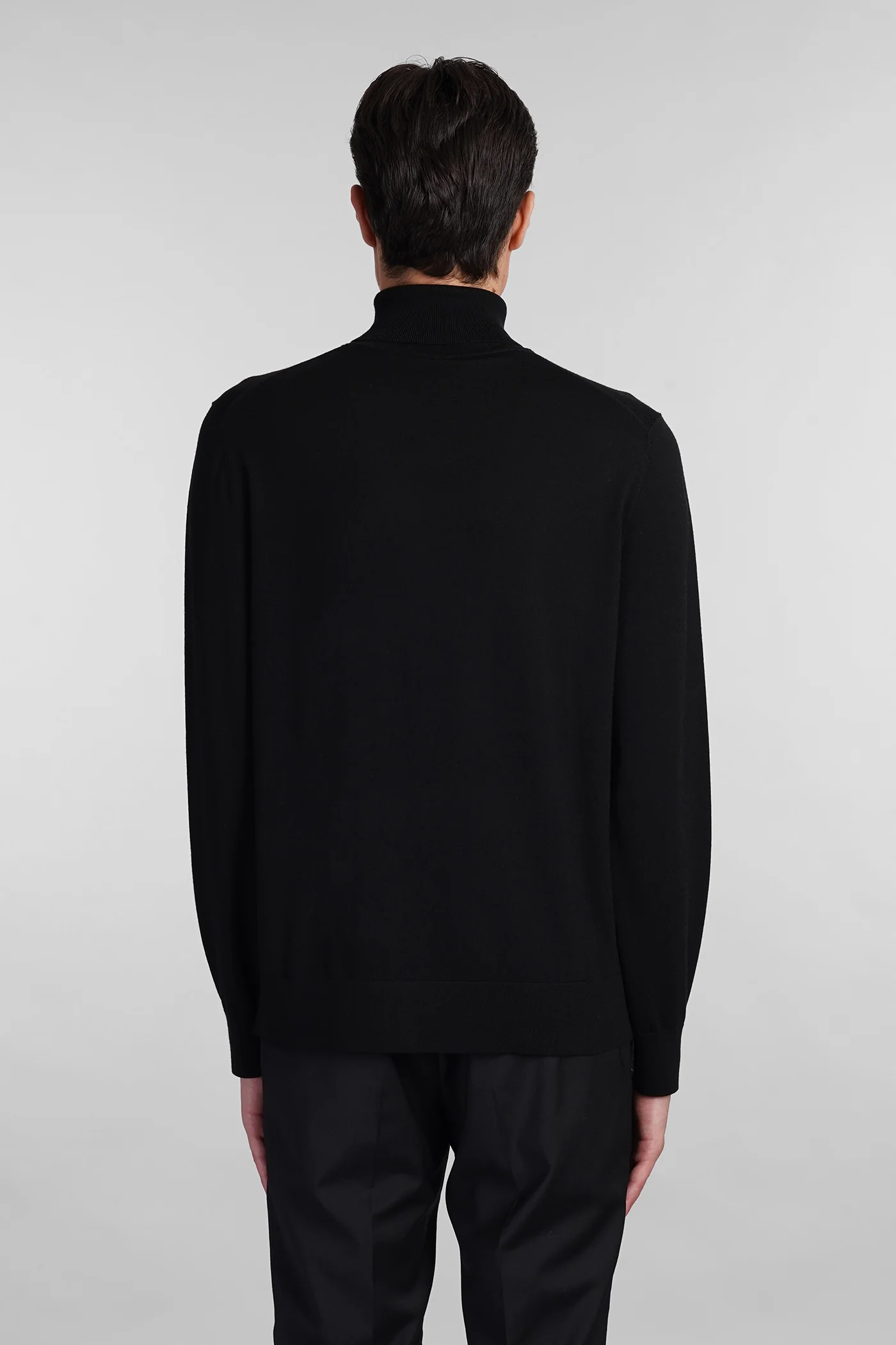 Knitwear in black wool - Image 3
